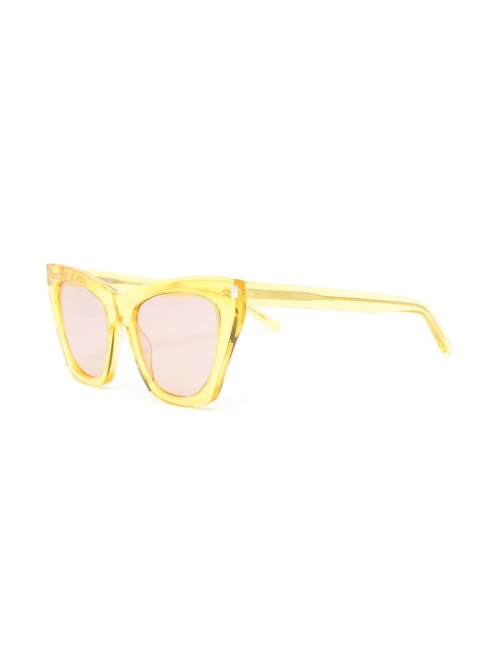 transparent cat-eye frame sunglasses - 2