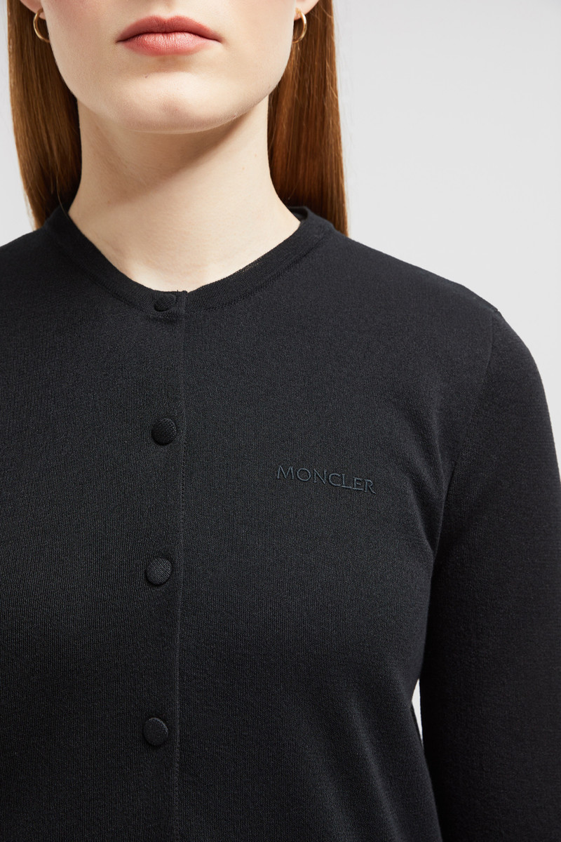 Embroidered Logo Cotton Cardigan 6