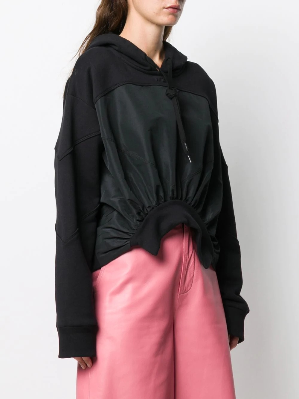 ruched hoodie - 3