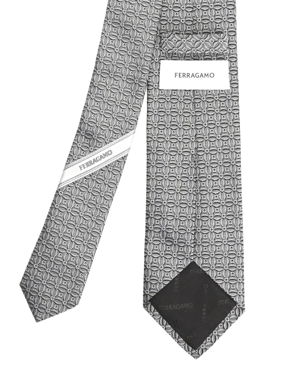 jacquard silk tie - 2
