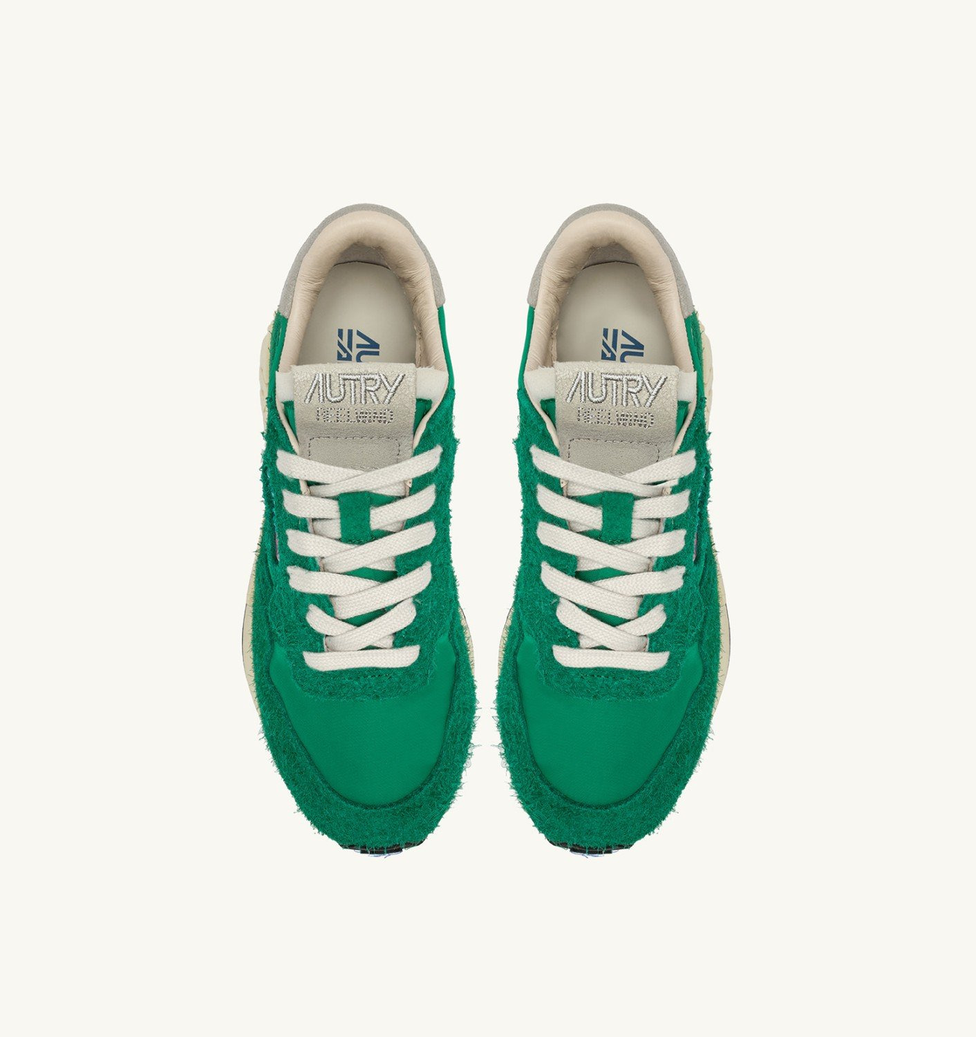 REELWIND LOW SNEAKERS IN GREEN NYLON AND SUEDE - 5
