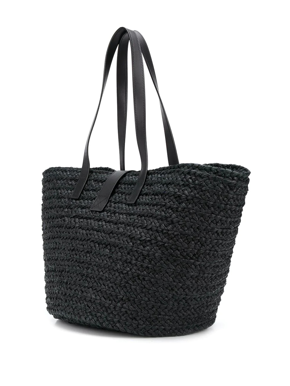 medium Panier raffia tote bag - 3