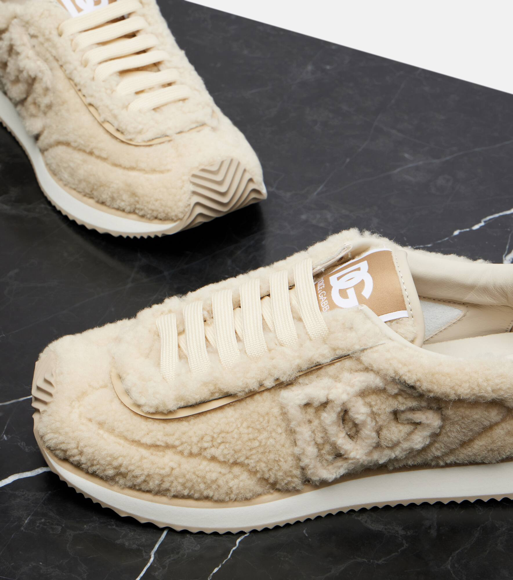 DG Cushion shearling sneakers - 5