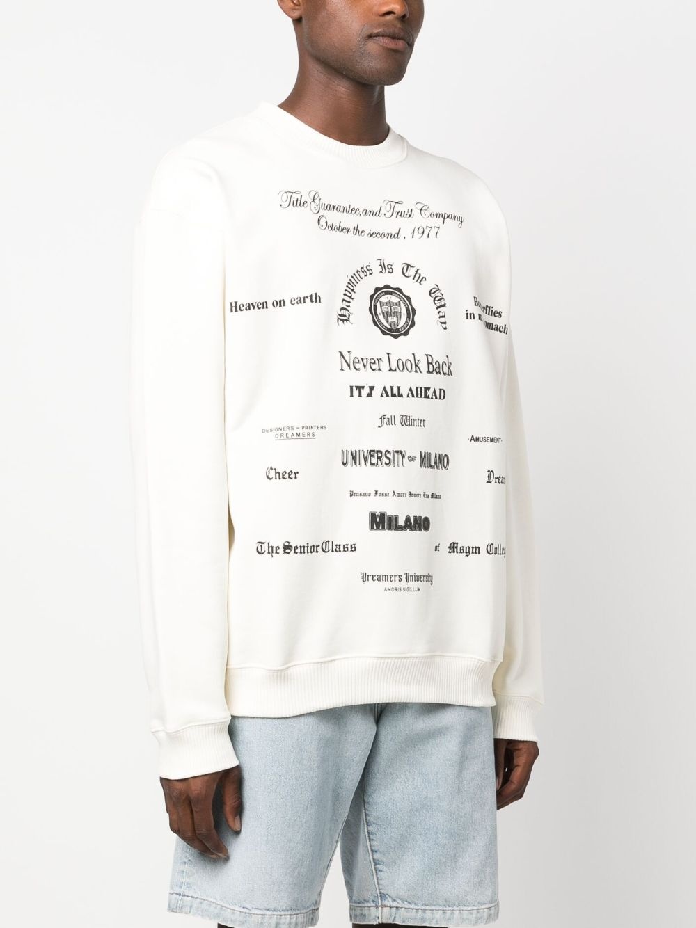 graphic-print cotton sweatshirt - 3