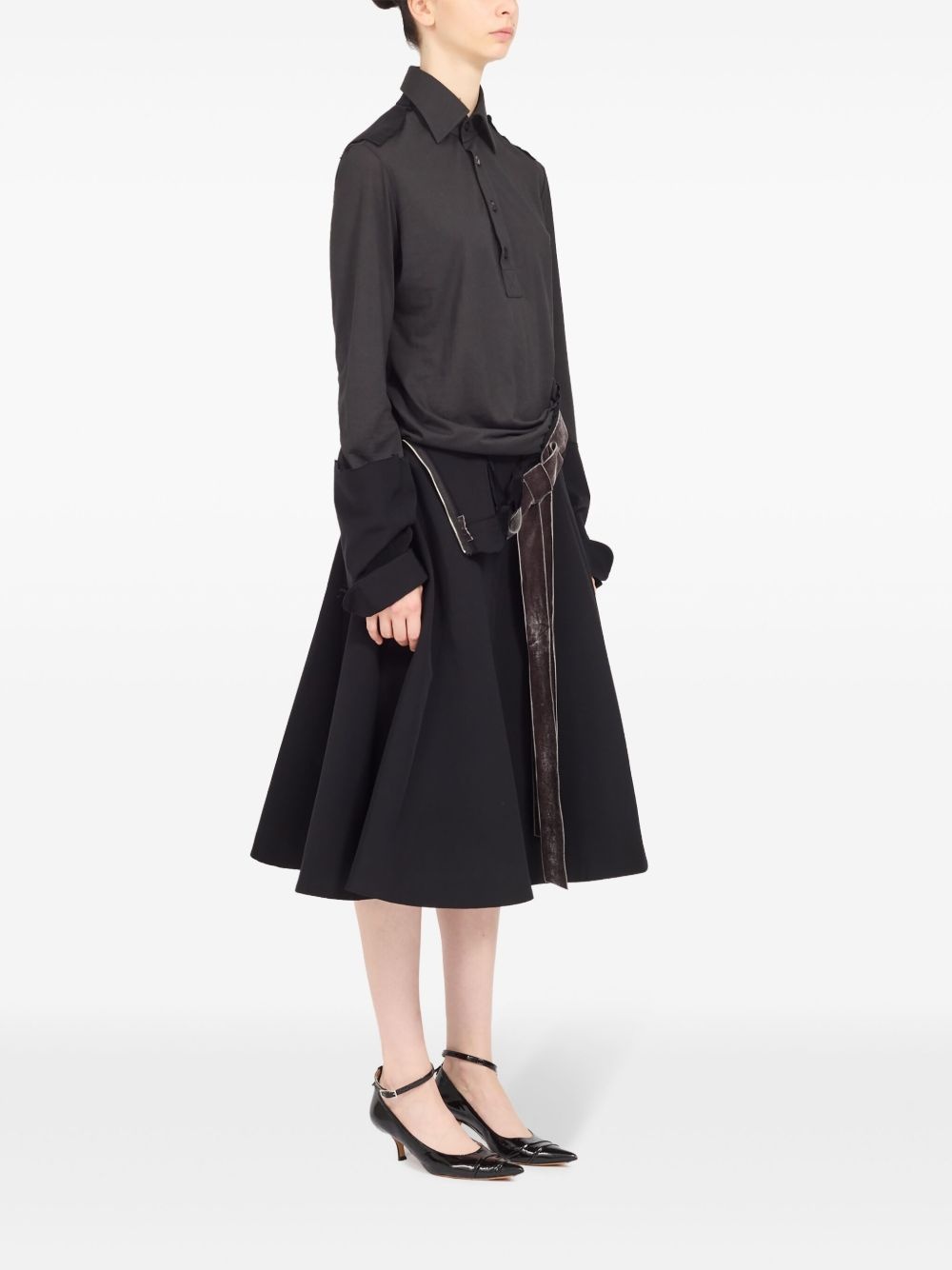 panelled midi dress - 3