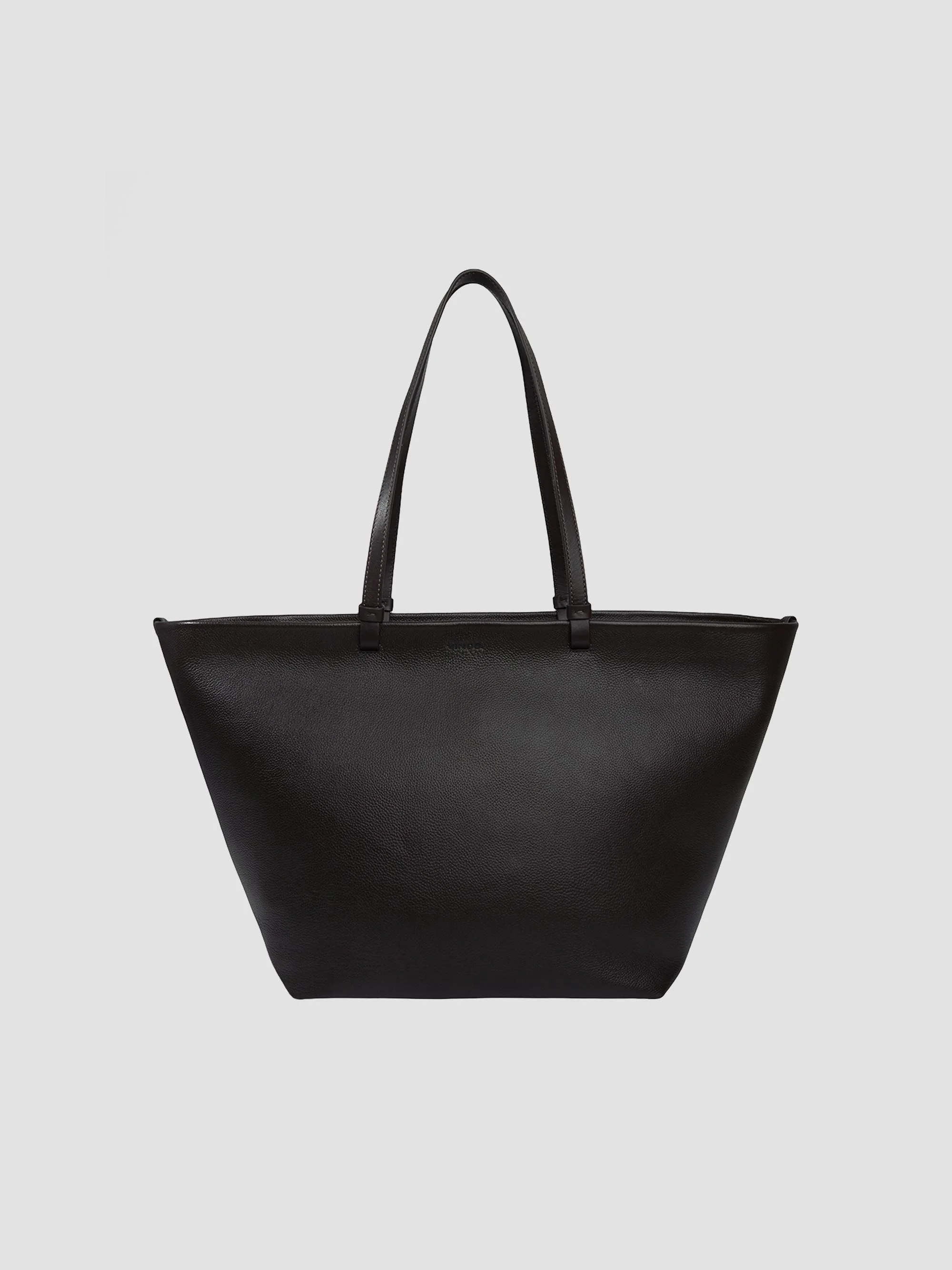 Women's Marin Leather Large Tote - Black - 1