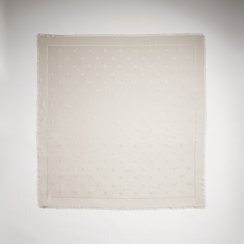 Double G silk wool shawl - 1