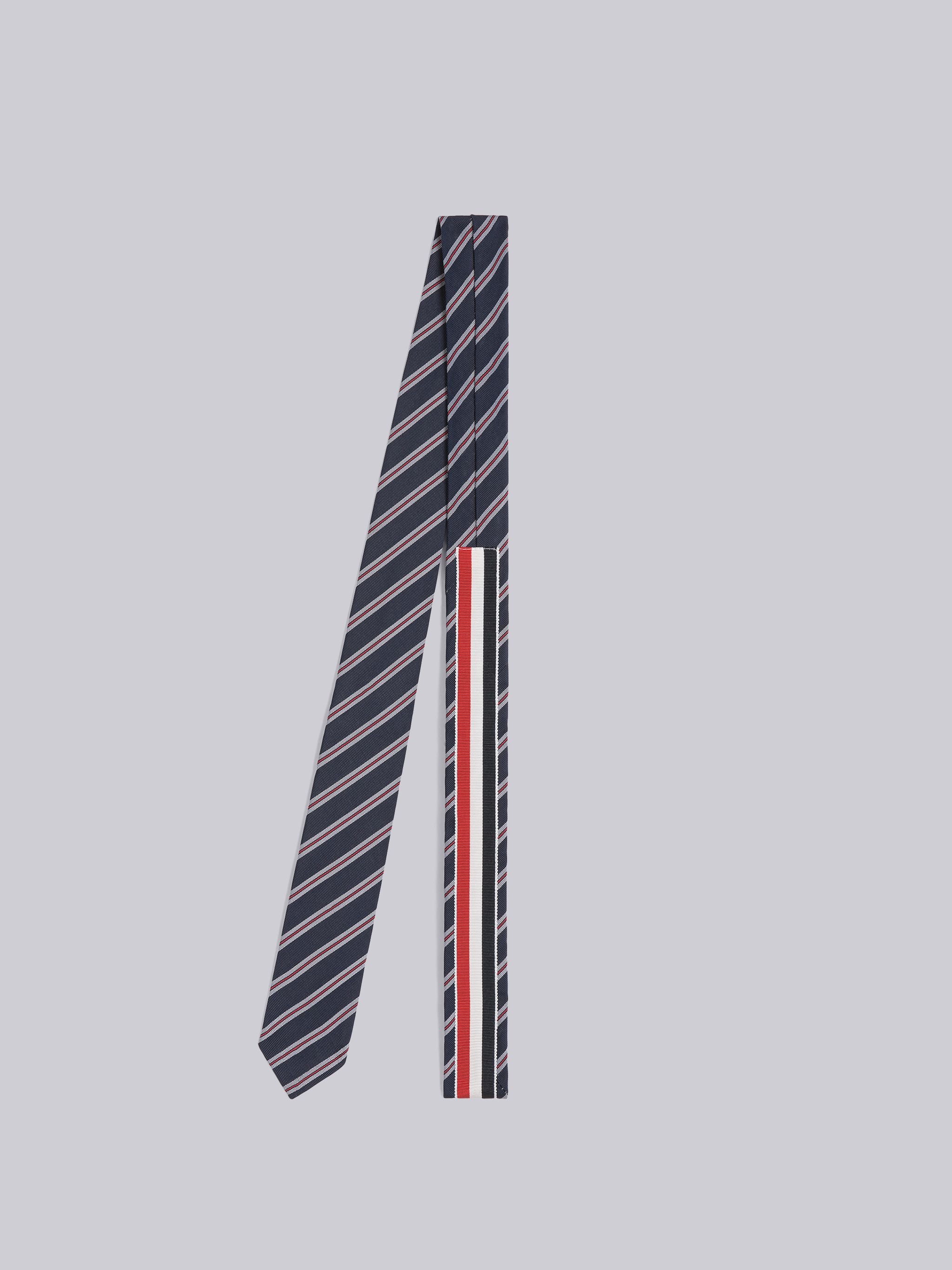 Micro Hairline Stripe Jacquard Classic Tie - 3