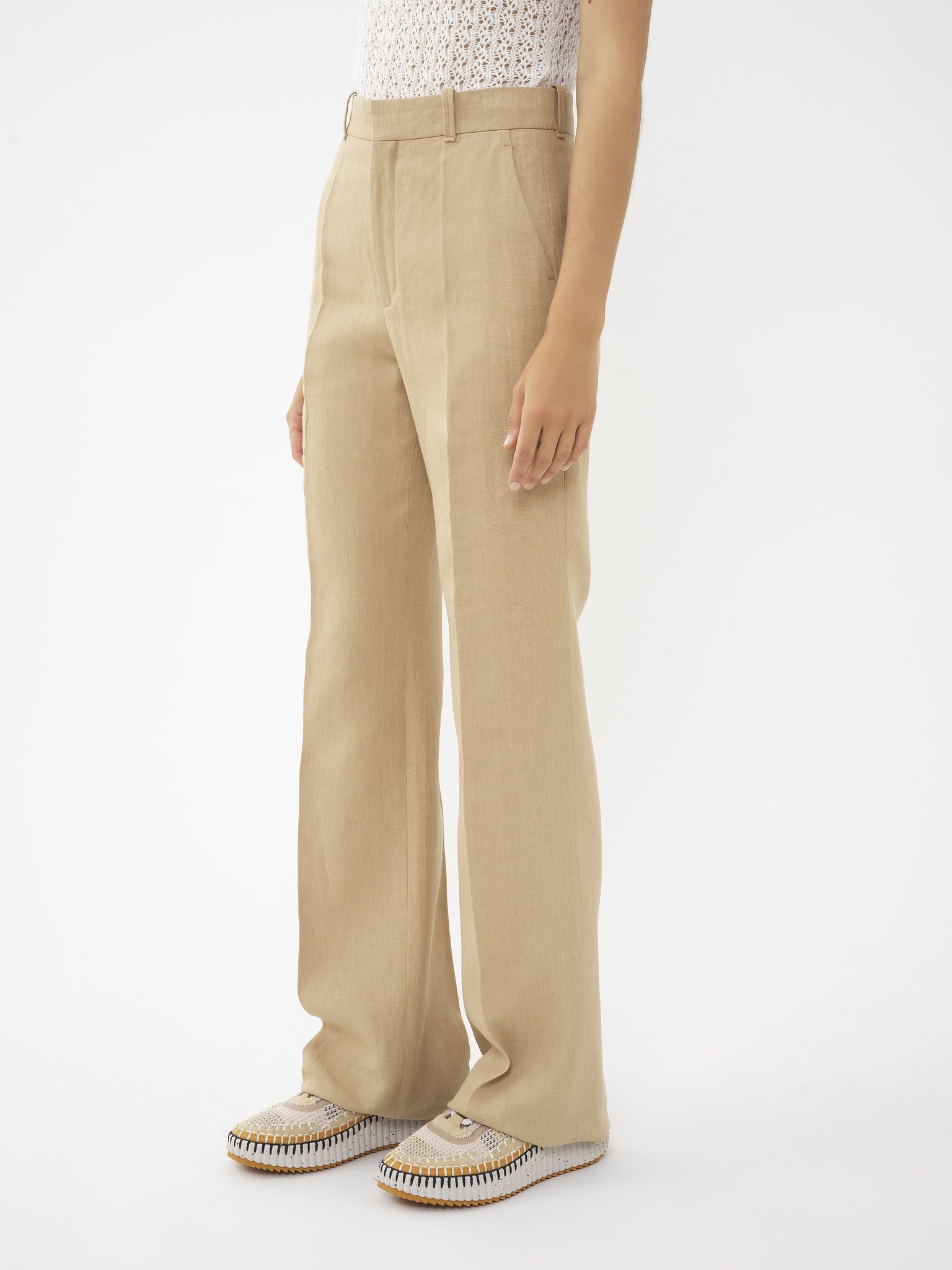 HIGH-RISE TAILORED PANTS - 4