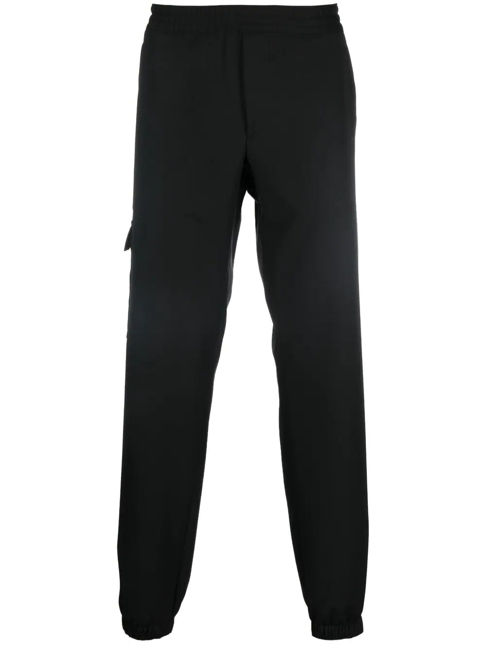 tapered-leg virgin wool trousers - 1