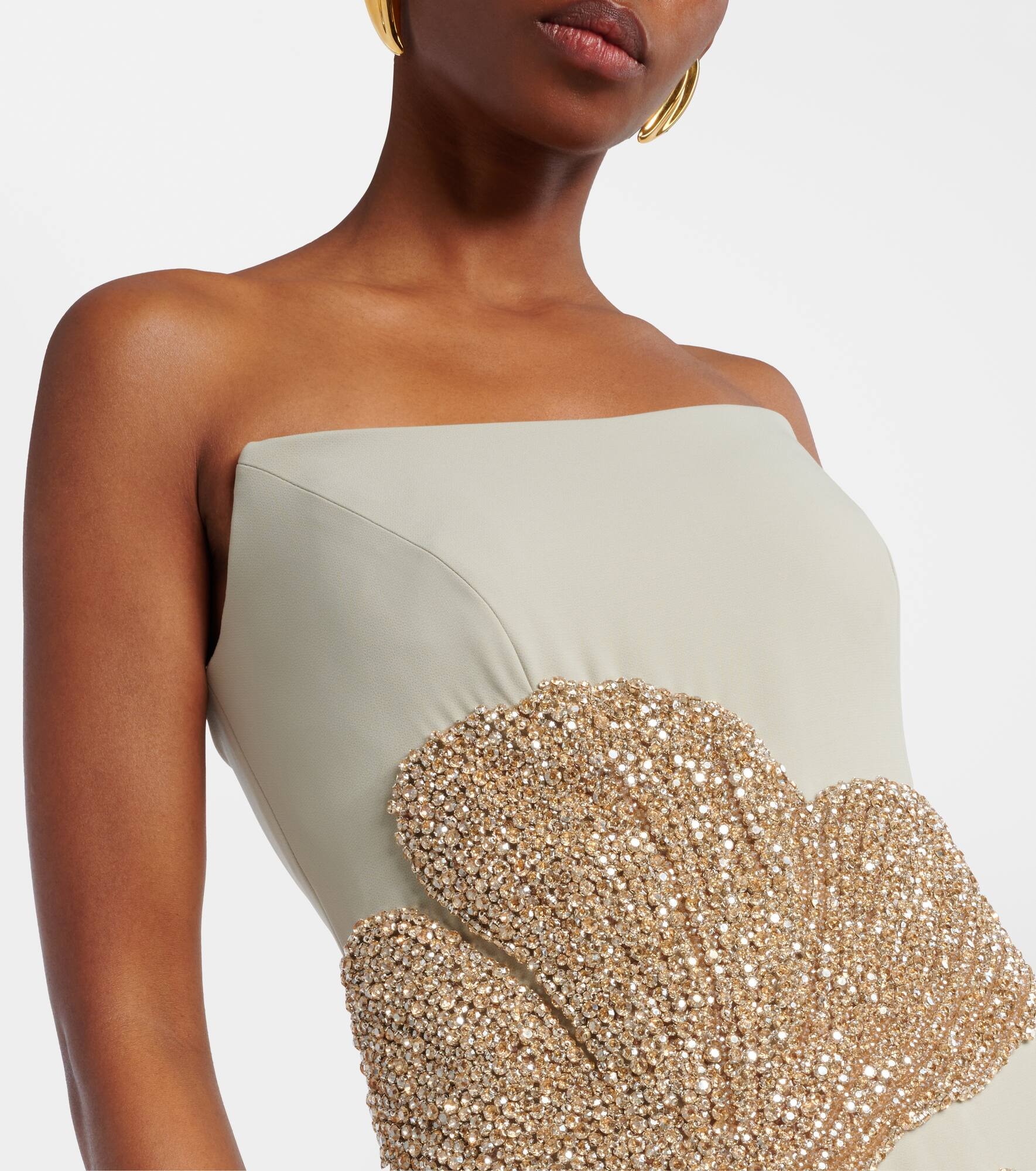 Faranna embellished crêpe gown - 4