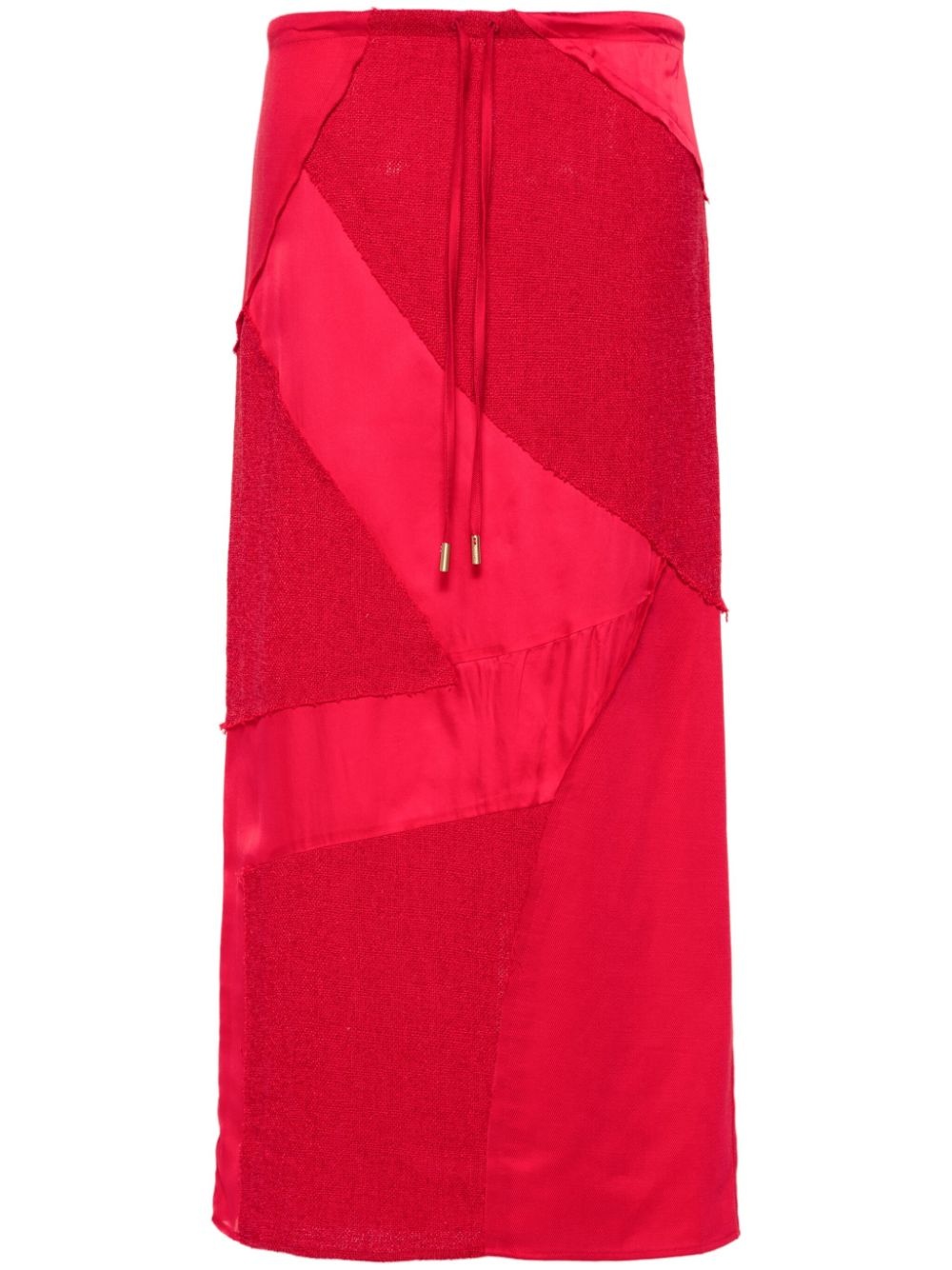 patchwork midi skirt - 1