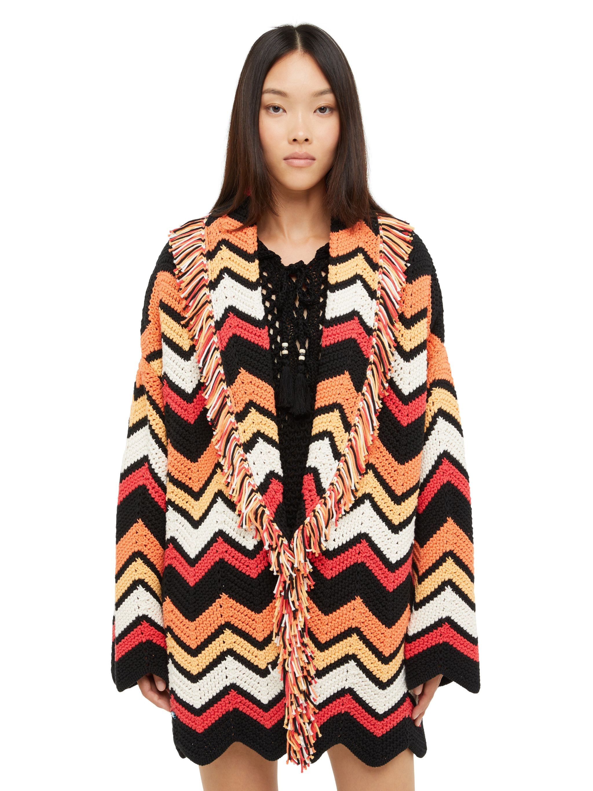 Kaleidoscopic Chevron Cardigan - 9