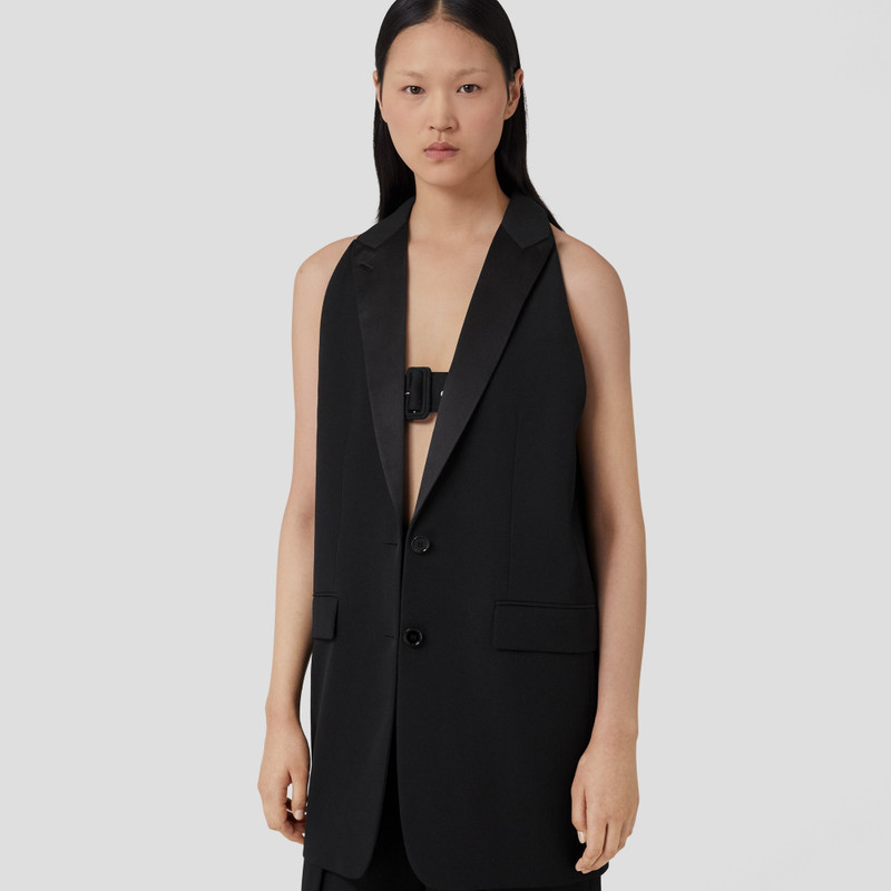 Sleeveless Wool Tailored Jacket 3