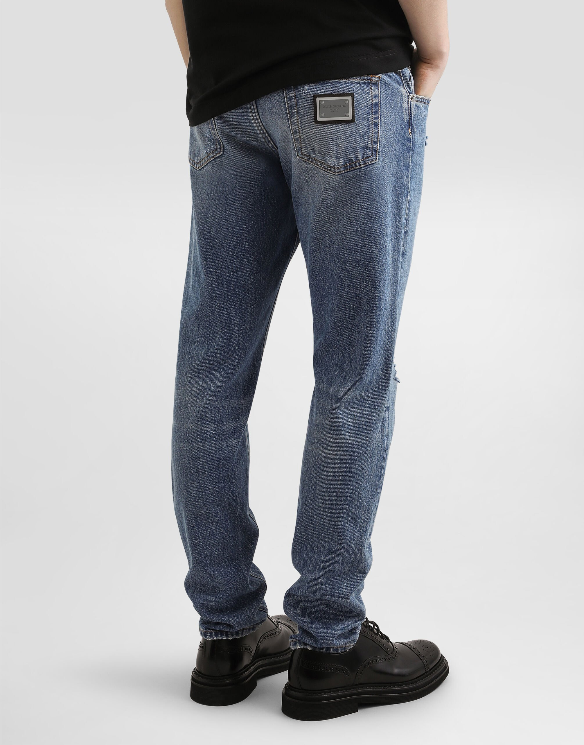 Regular cotton jeans - 2