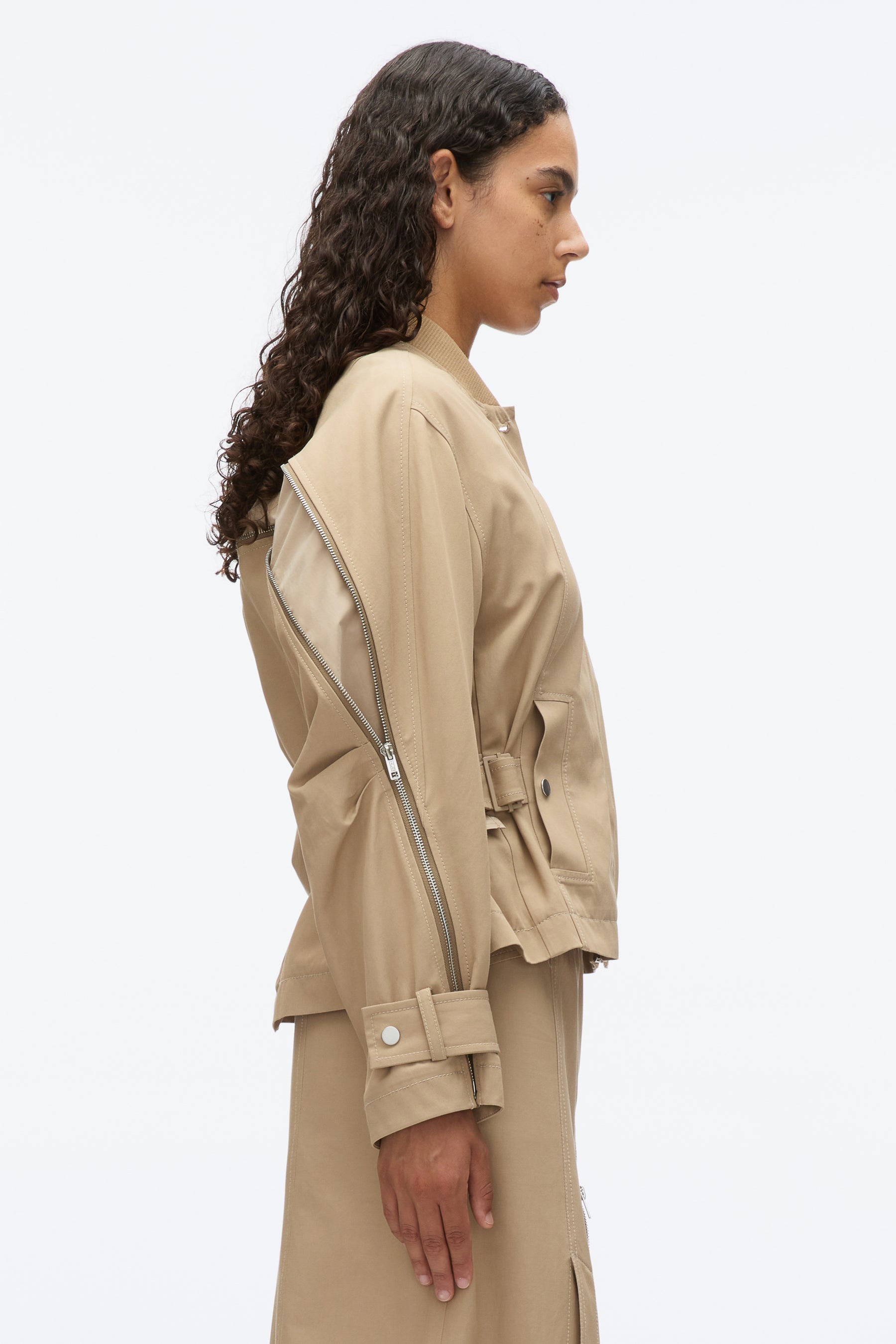 3.1 Phillip Lim Zip Cocoon Back Bomber Jacket | REVERSIBLE