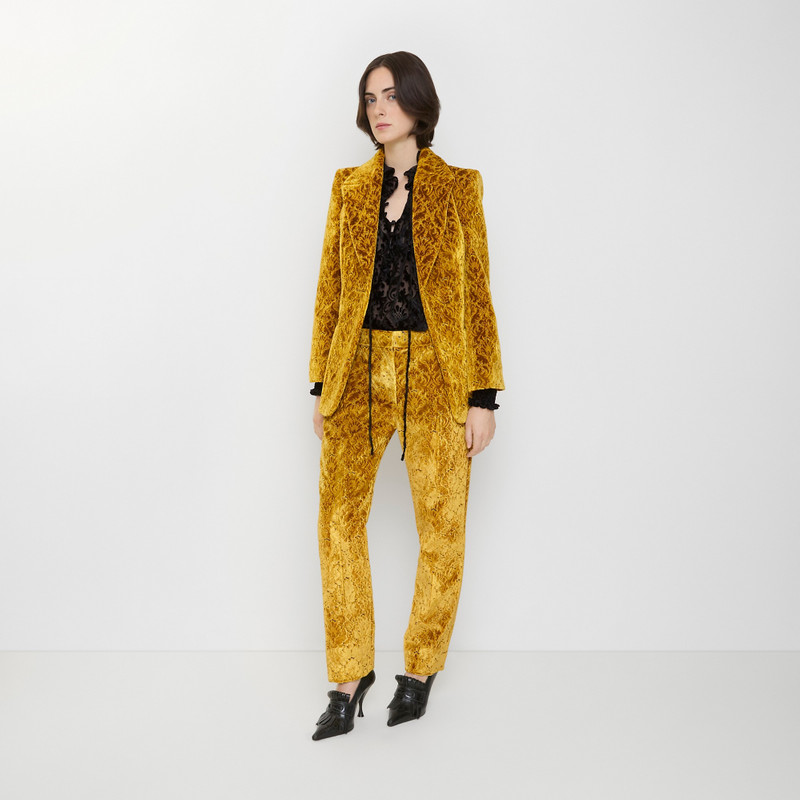 Burberry Baroque Velvet Tailored Trousers outlook