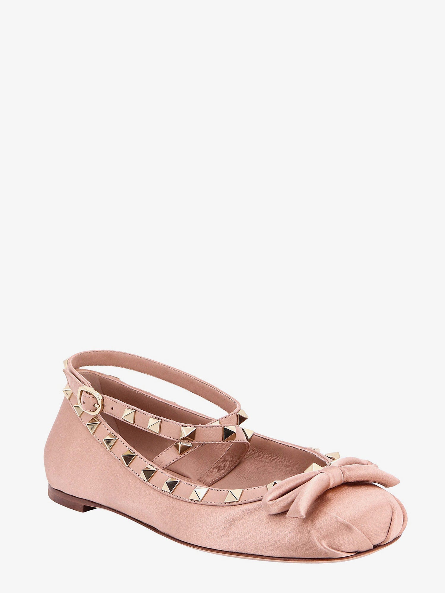 Satin Ballerinas With Iconic Studs - 2