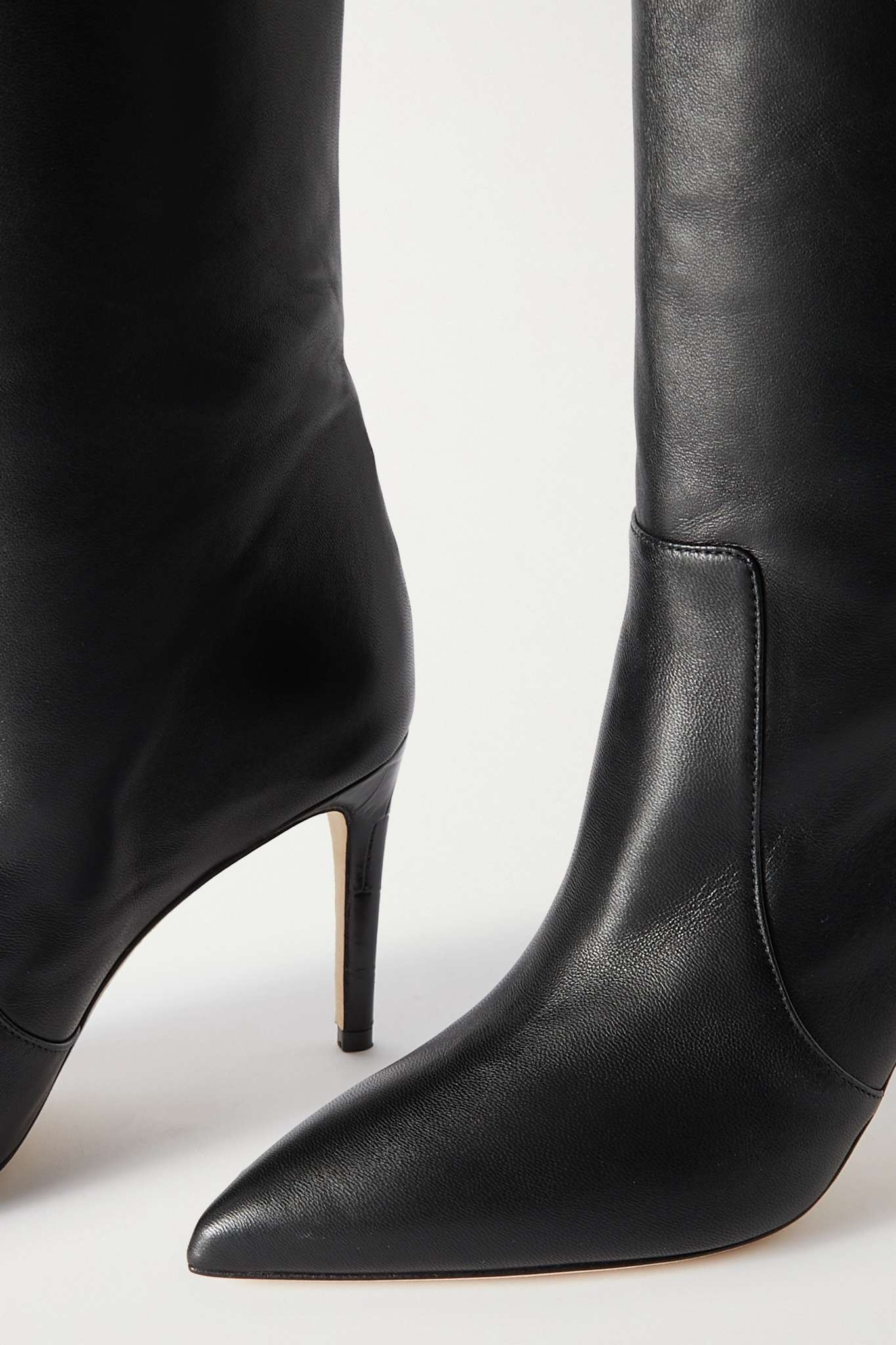 Stiletto leather knee boots - 4