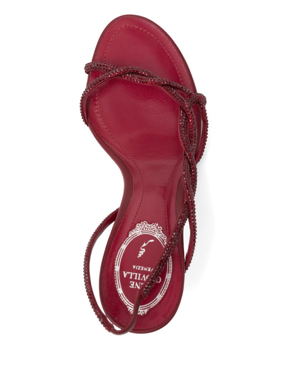 80mm braid red sandal - 4