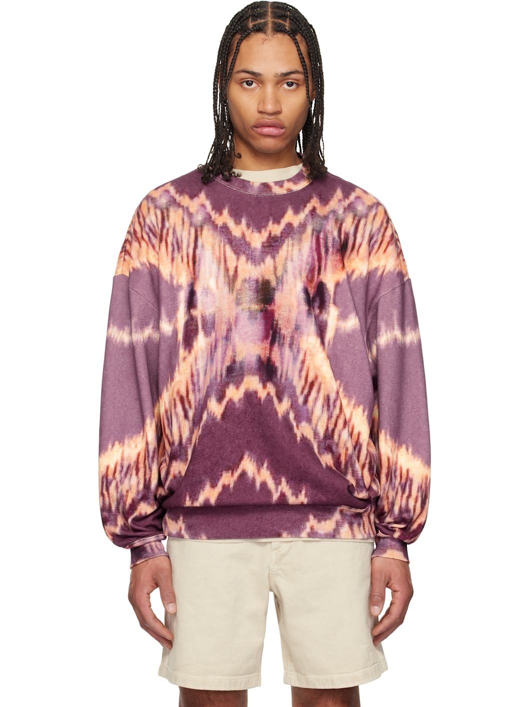 Purple Dobbie Sweater - 1