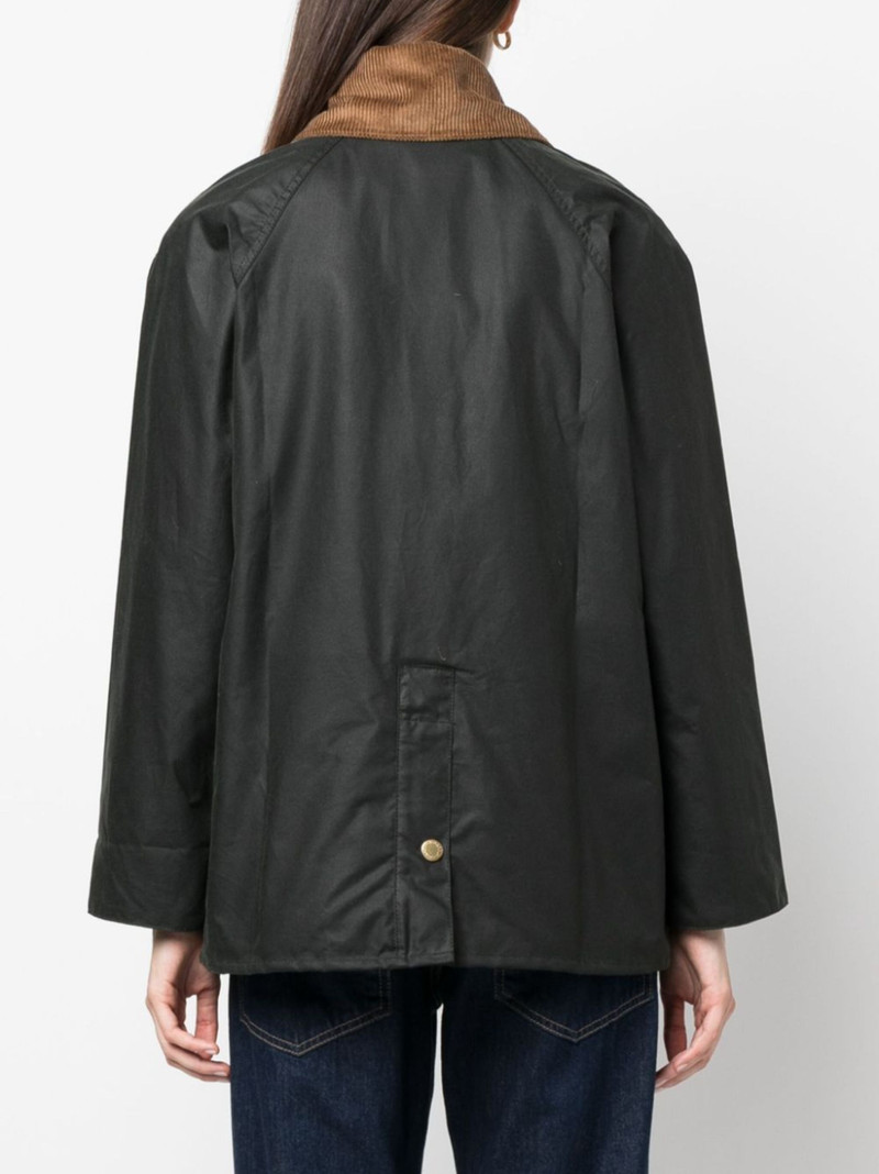 Gunnerside corduroy-collar waxed jacket 4