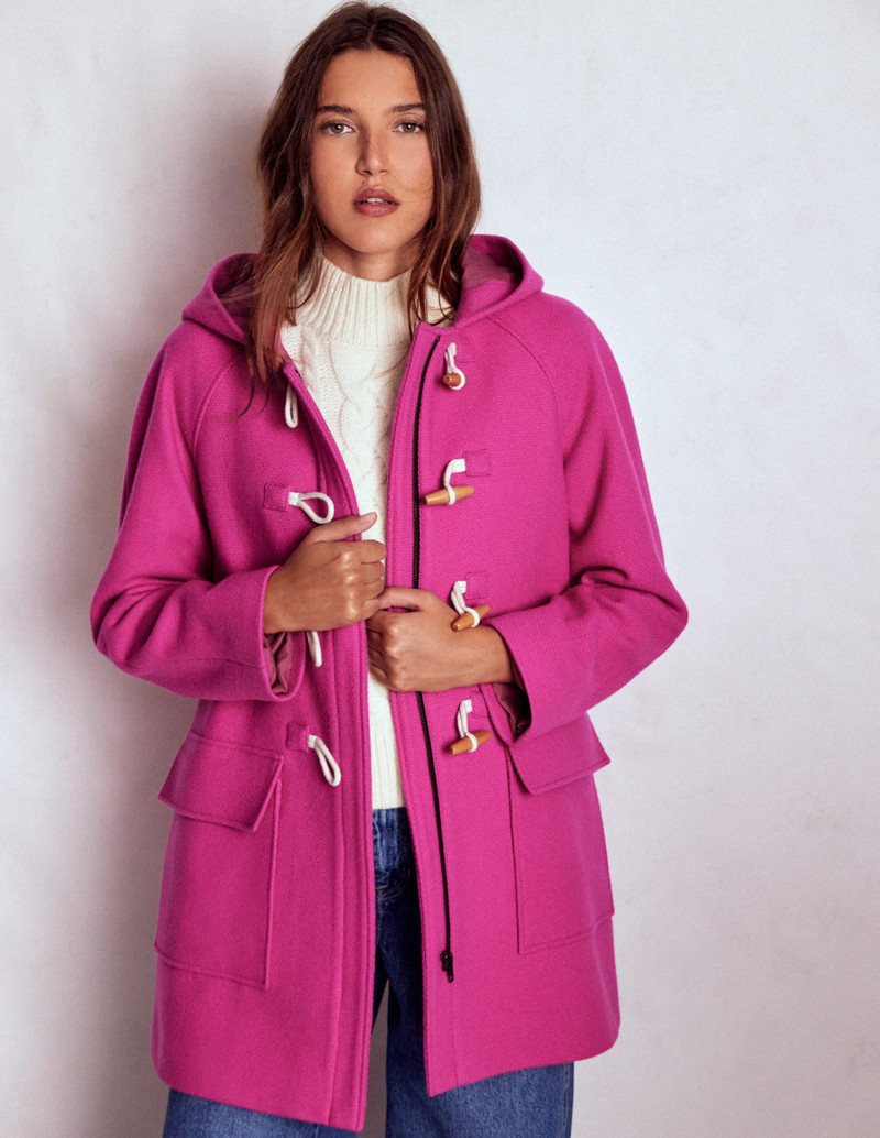 Swing Duffle Coat-Pink Peony 5