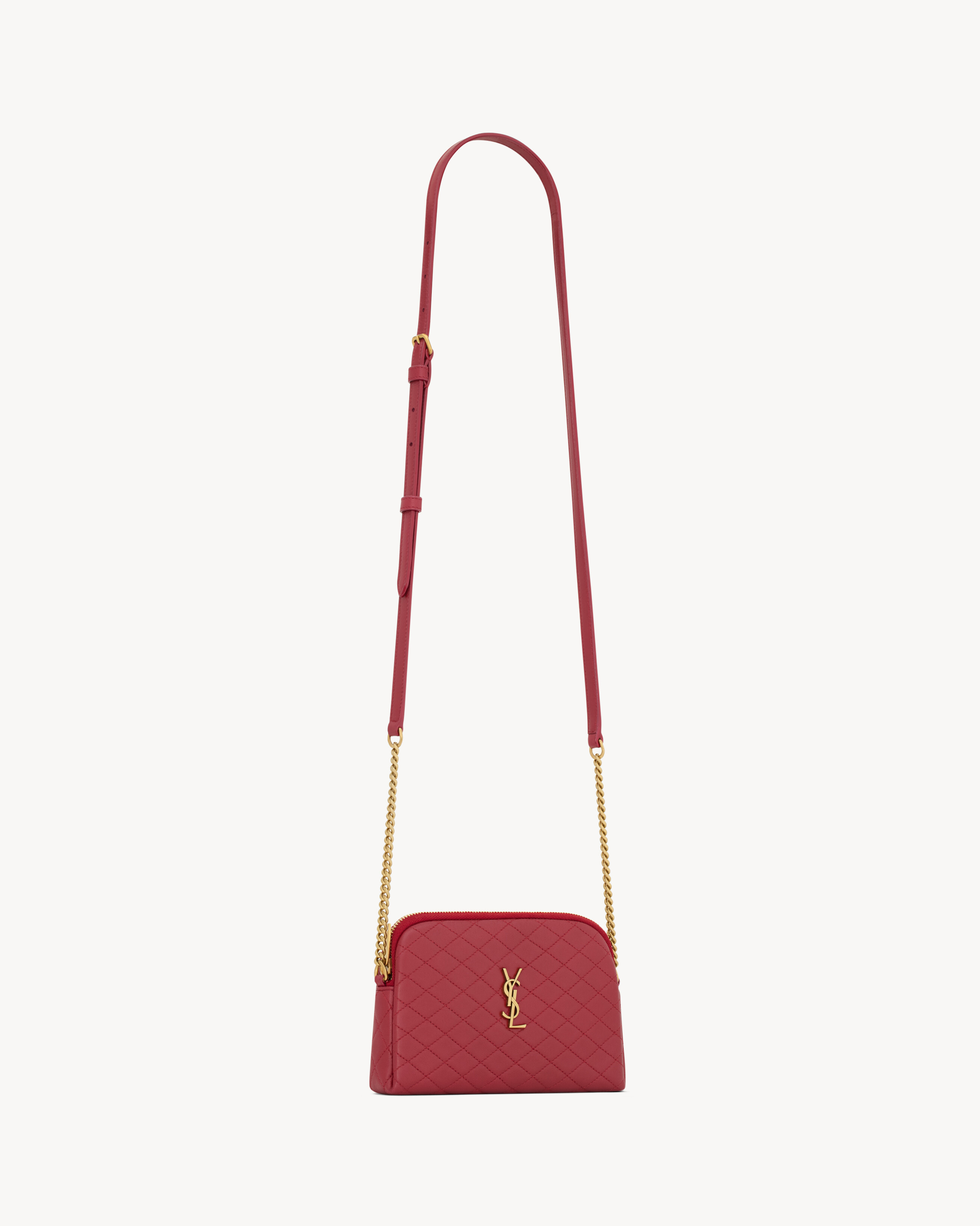 GABY ZIPPED POUCH IN LAMBSKIN - 4
