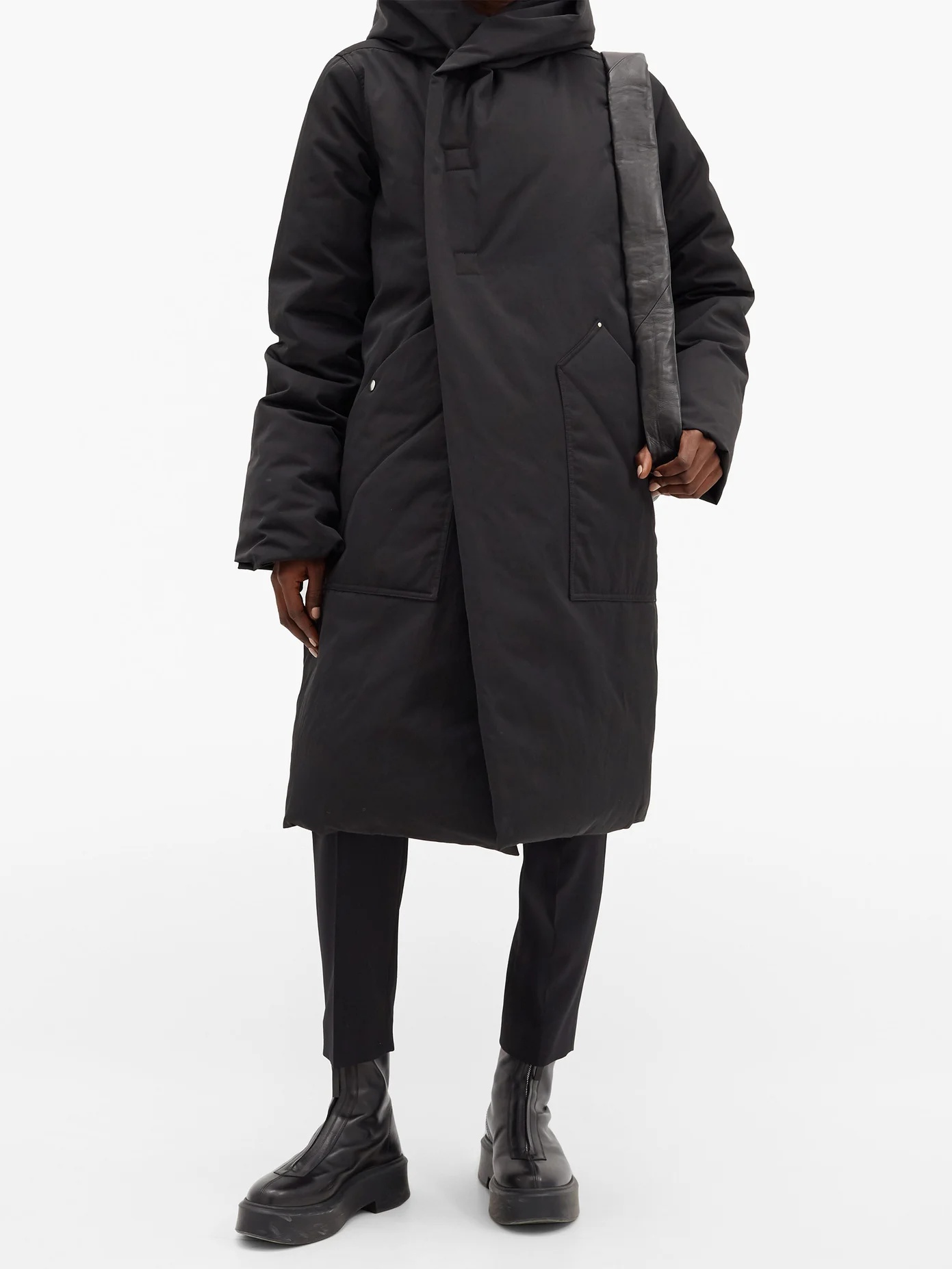 High-collar down-padded technical parka - 2