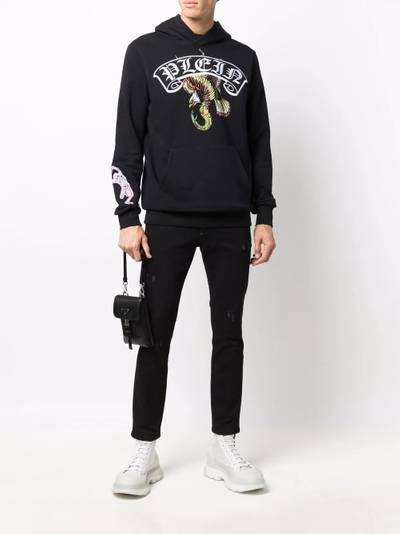 PHILIPP PLEIN distressed skinny-cut jeans outlook