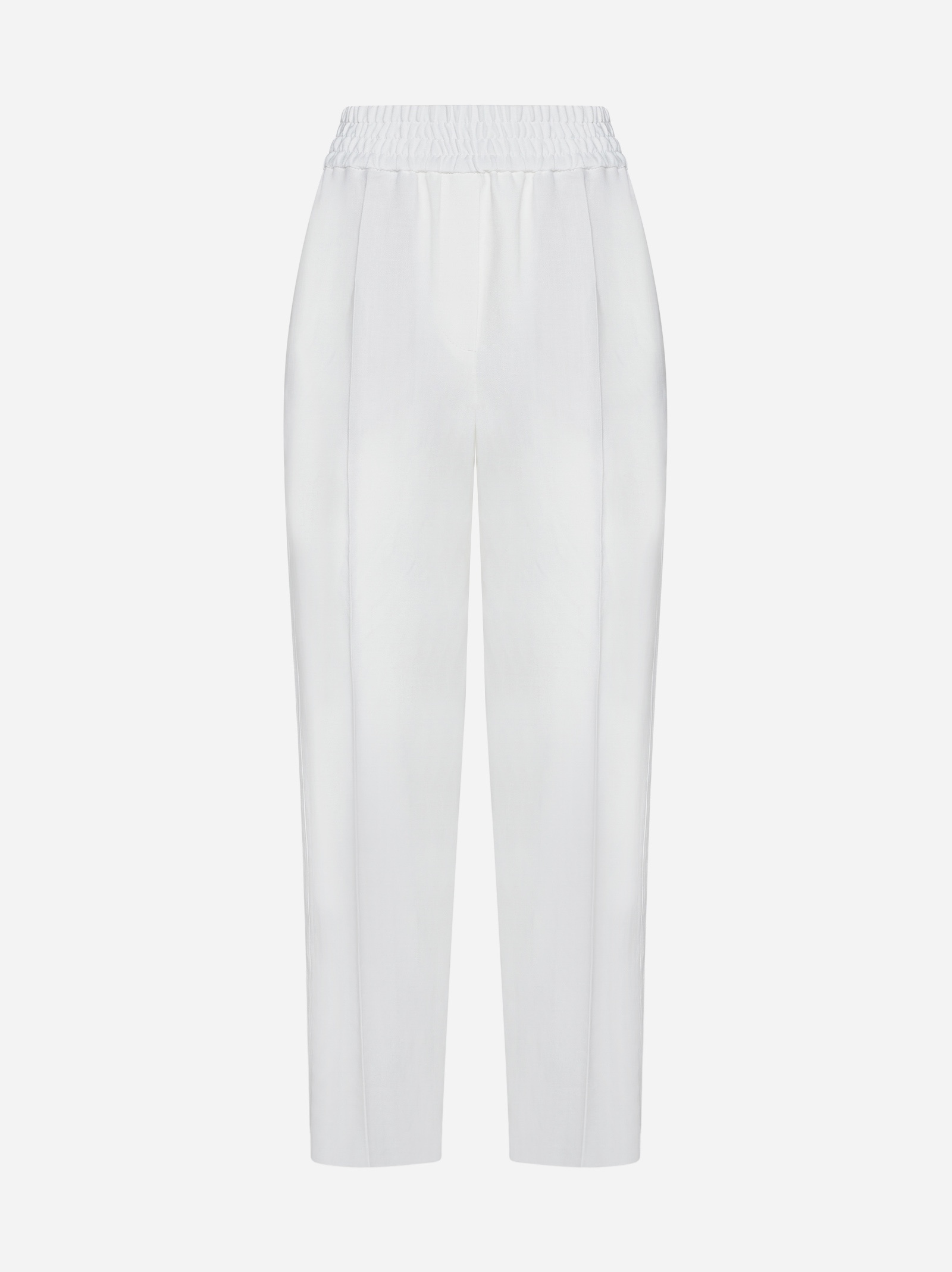 Viscose and linen trousers - 1