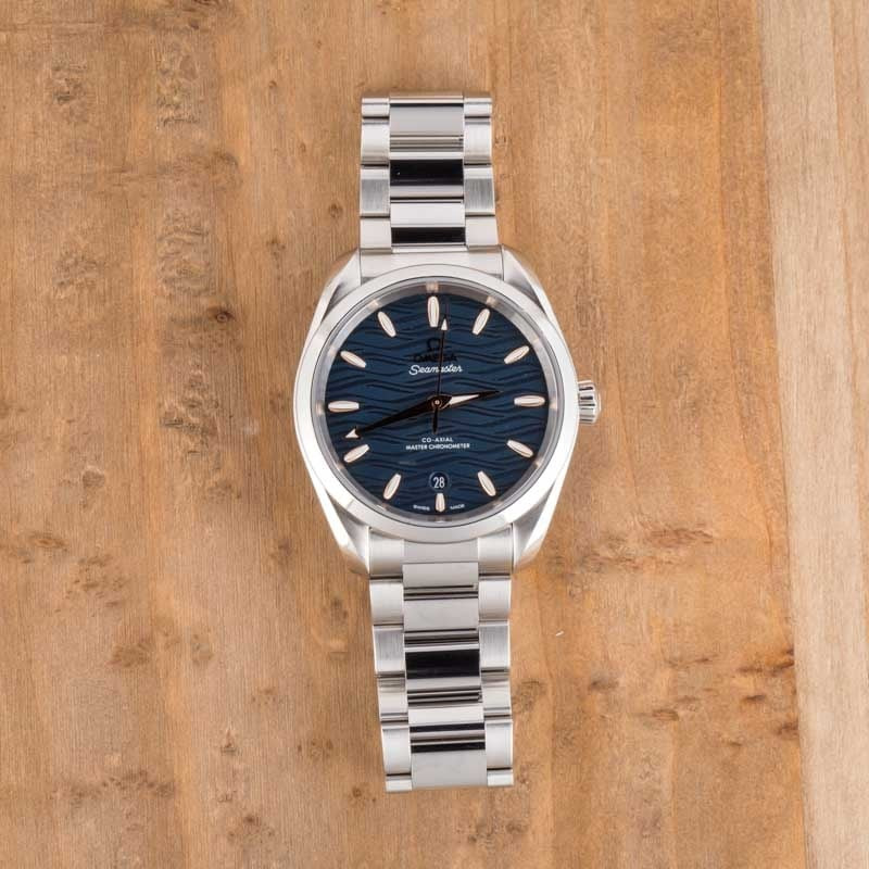 Omega Seamaster Aqua Terra 150M Waved Blue Dial - 6