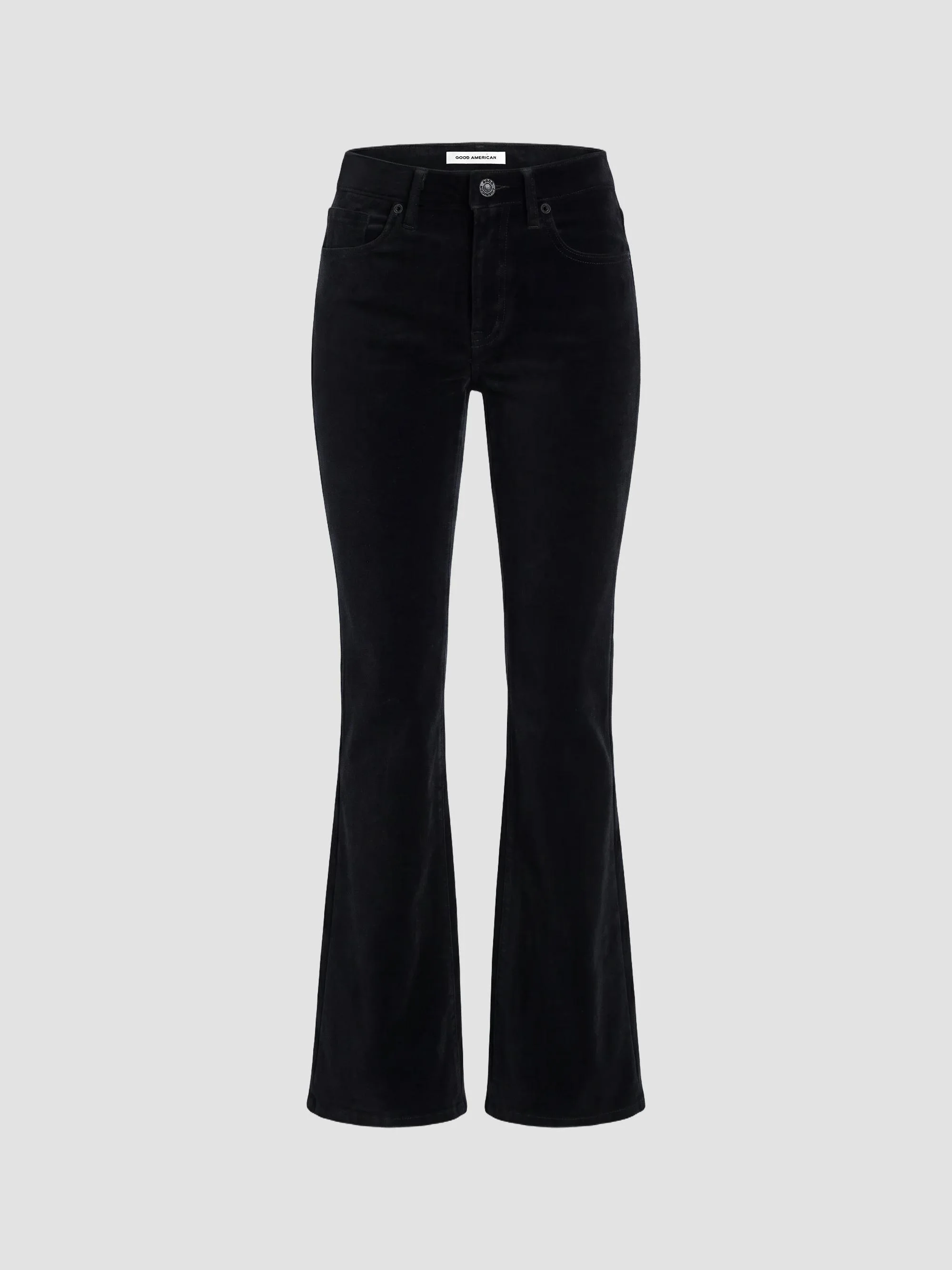 Women's Velvet Good Legs Flare Jeans - Black - 1