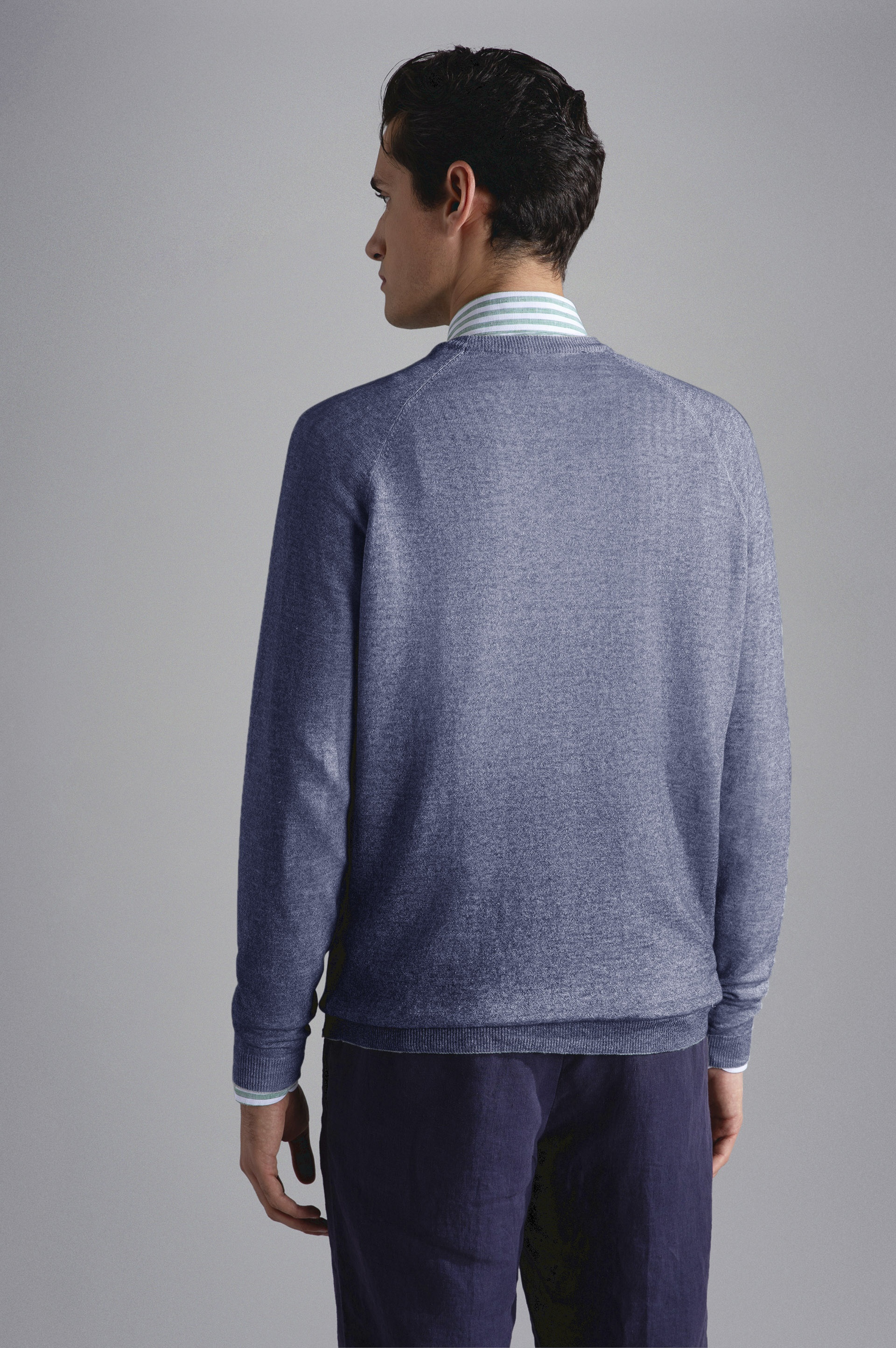 DEGRADÉ GARMENT-DYED LINEN JUMPER - 3