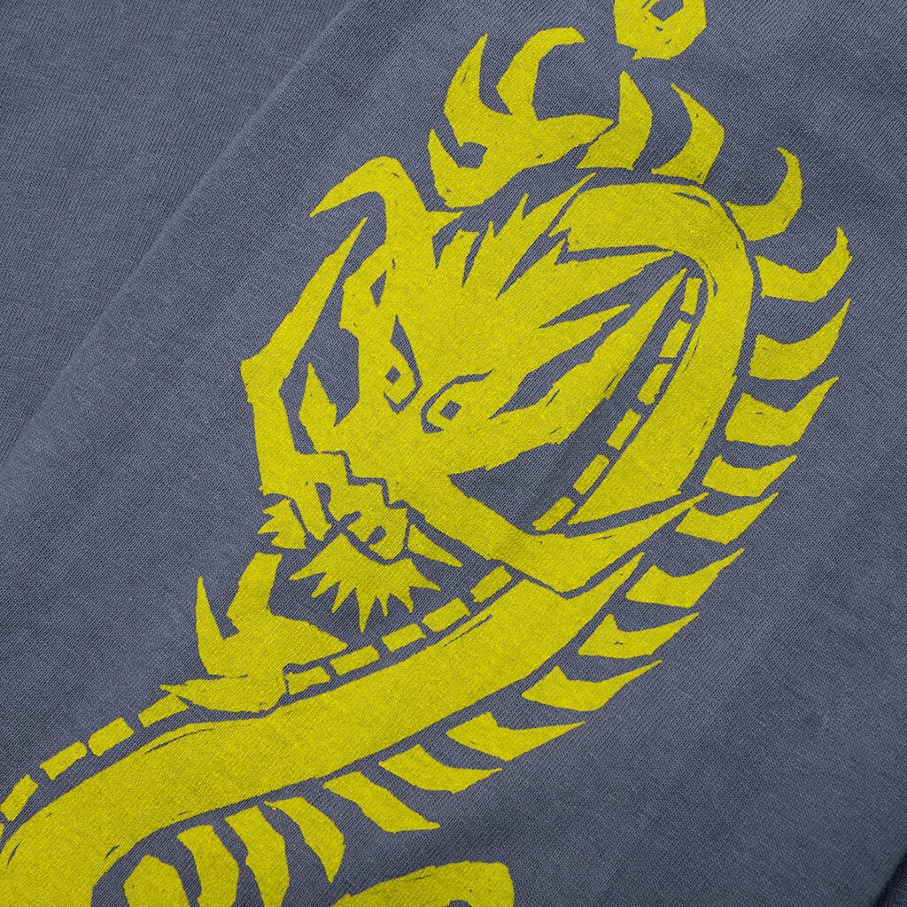 DRAGONS PIG. DYED L/S TEE - INDIGO - 4