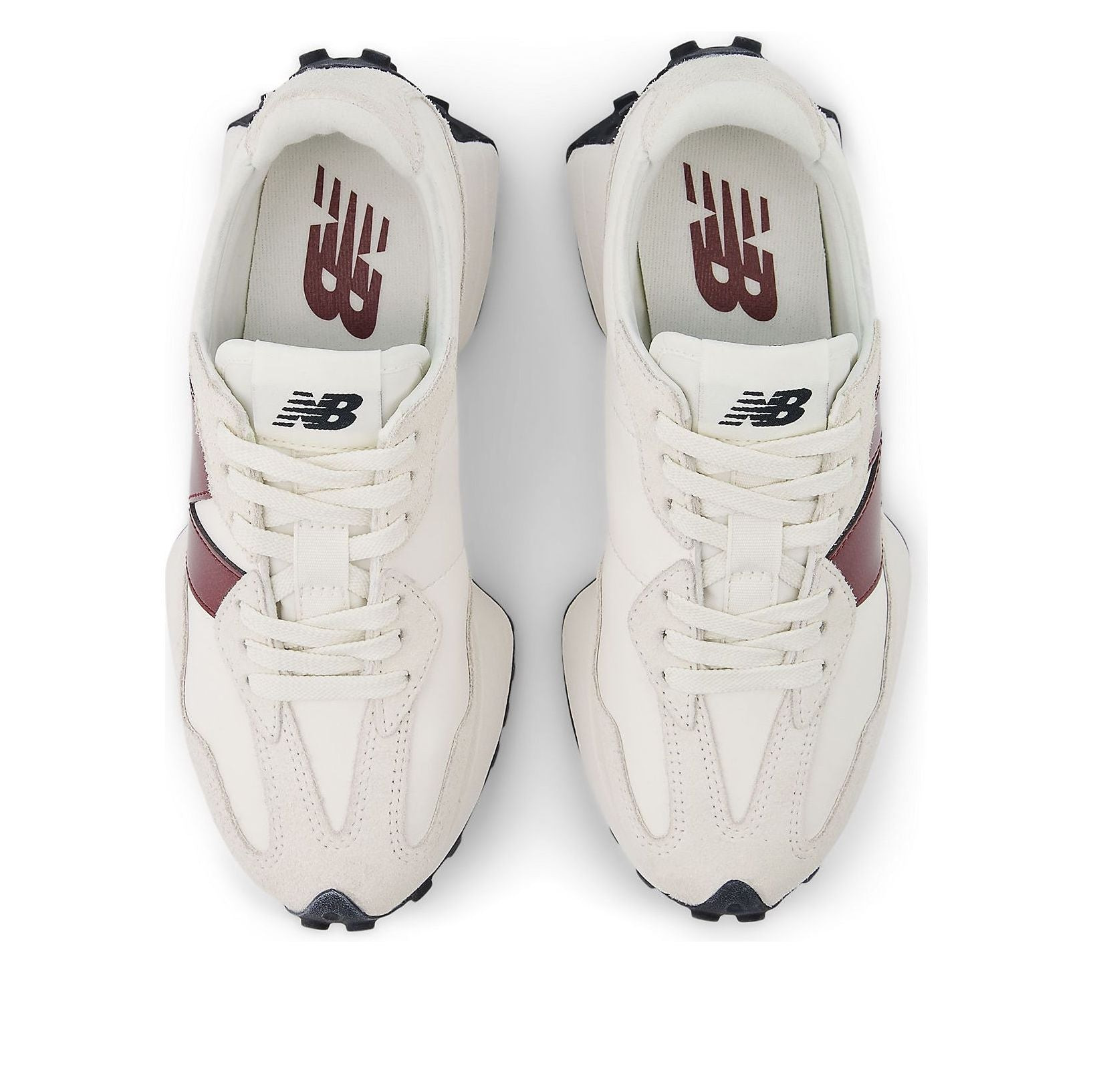 (WMNS) New Balance 327 'Sea salt Dark Red' WS327JWC - 3