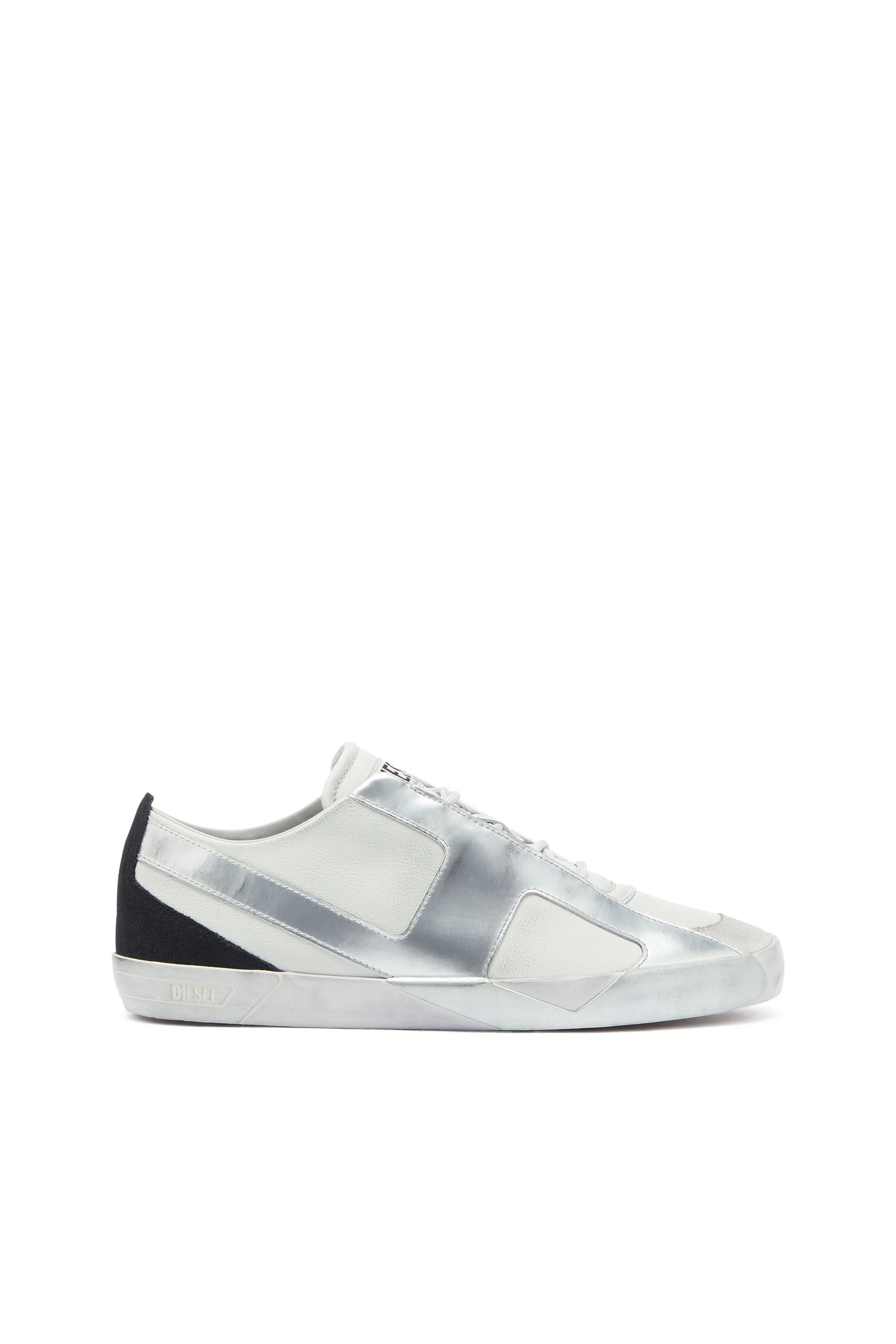 S-SLANTE-D - DISTRESSED SNEAKERS IN LEATHER AND SUEDE - 1