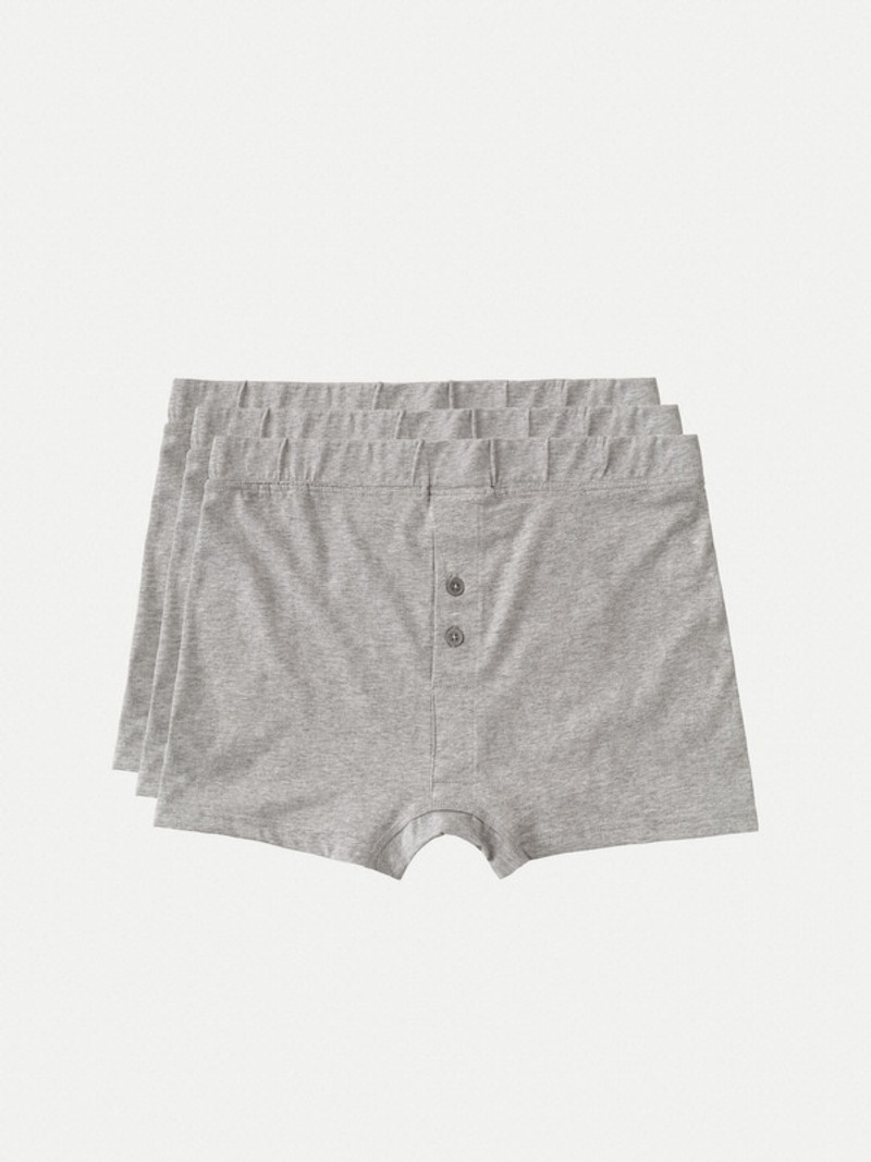 Boxer Trunks 3-Pack Greymelange 1