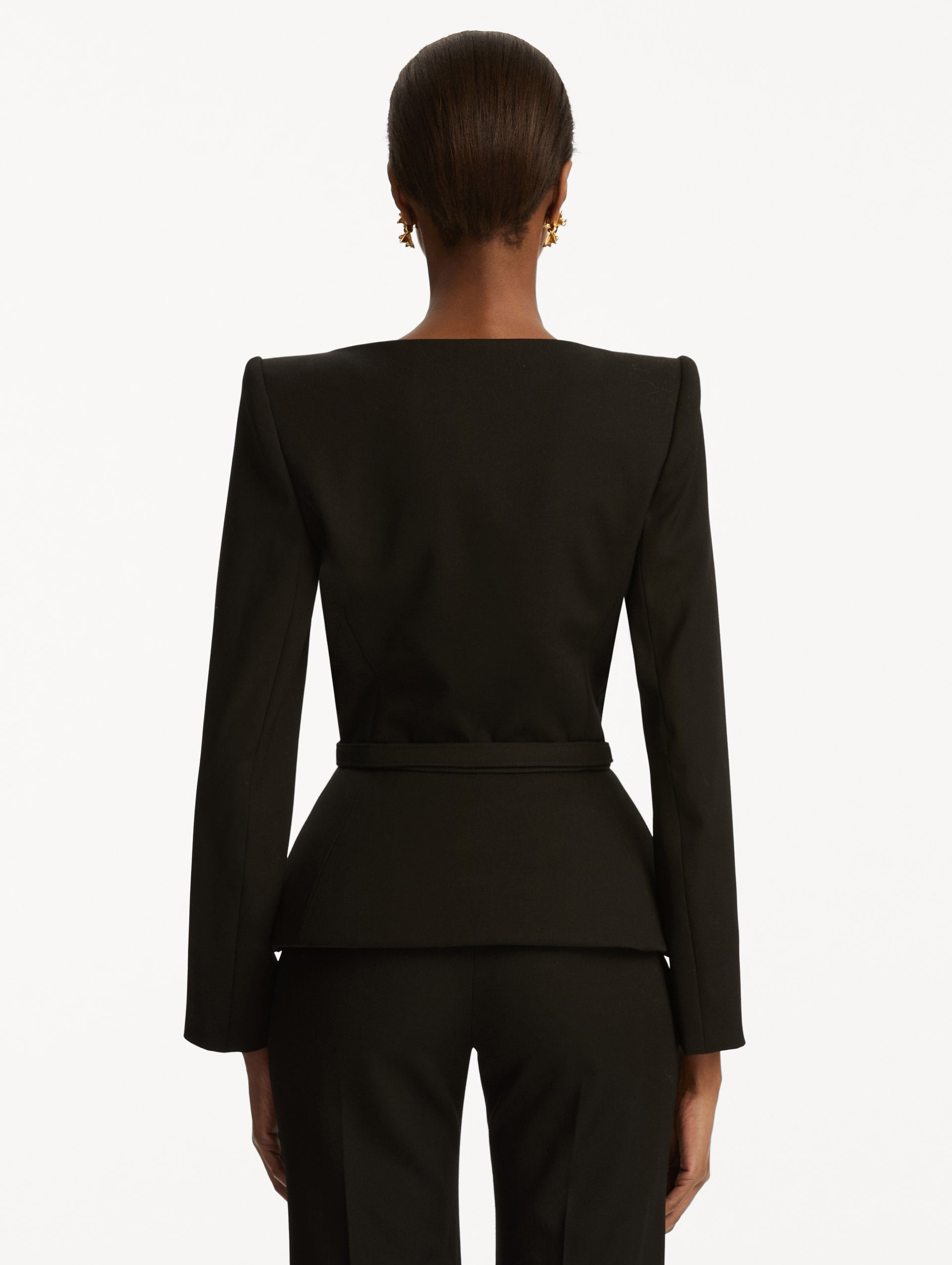 KNOTTED BELT JACKET - 4
