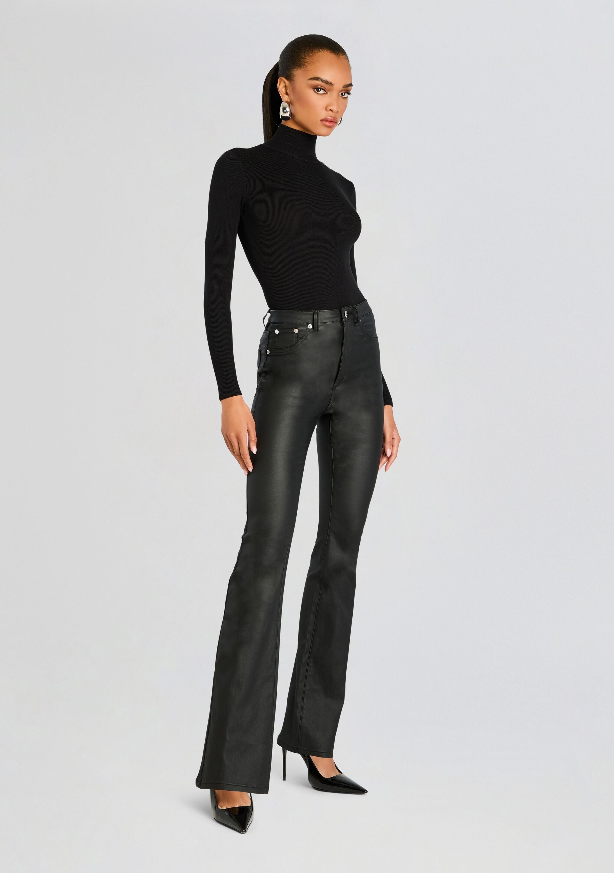 PRESELY HIGH RISE FLARE JEAN - 3