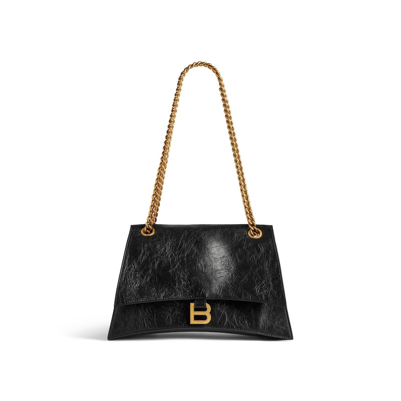 Women's Crush Medium Chain Bag in Black - 1