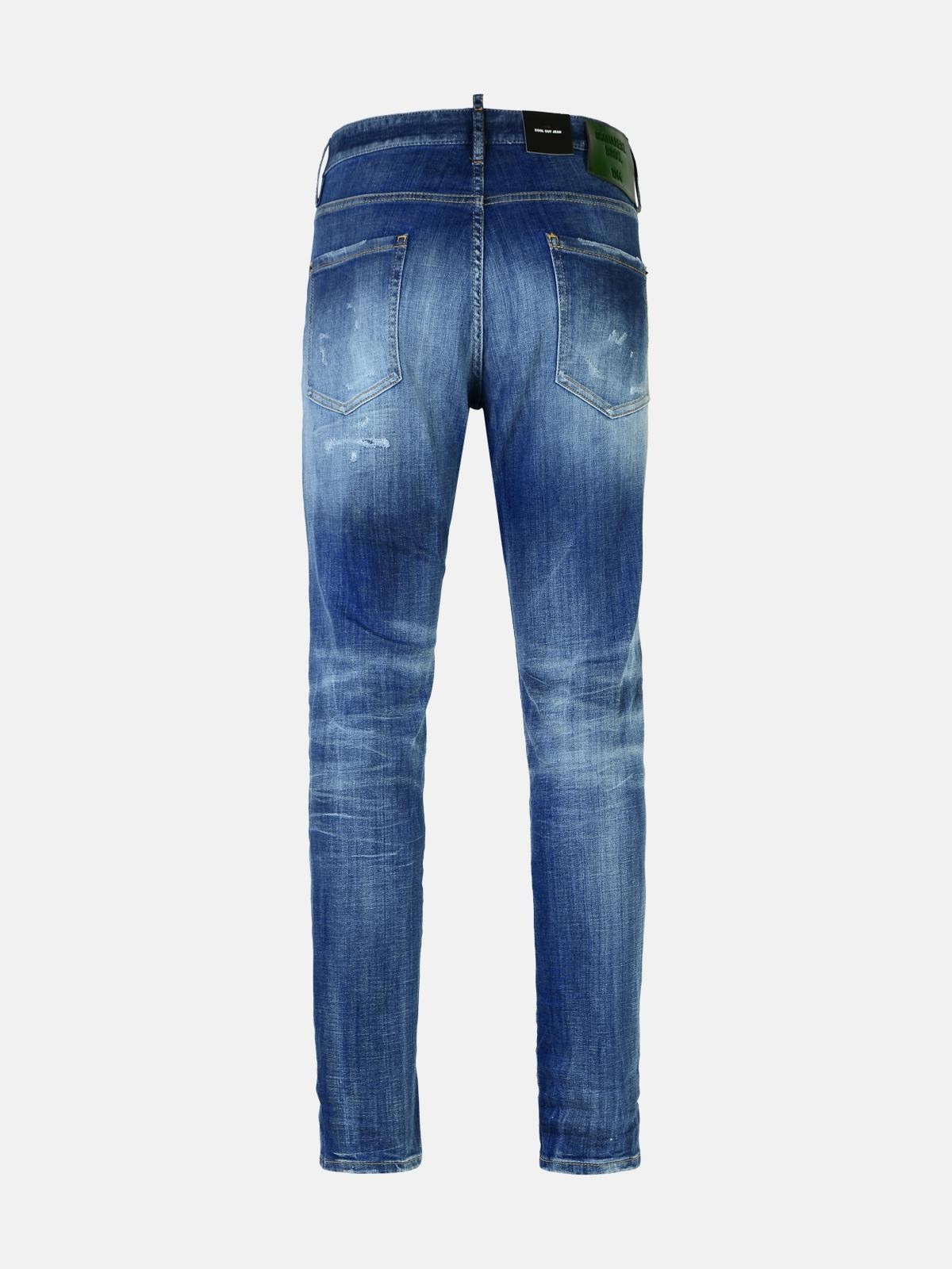 'COOL GUY' BLUE COTTON DENIM JEANS - 3