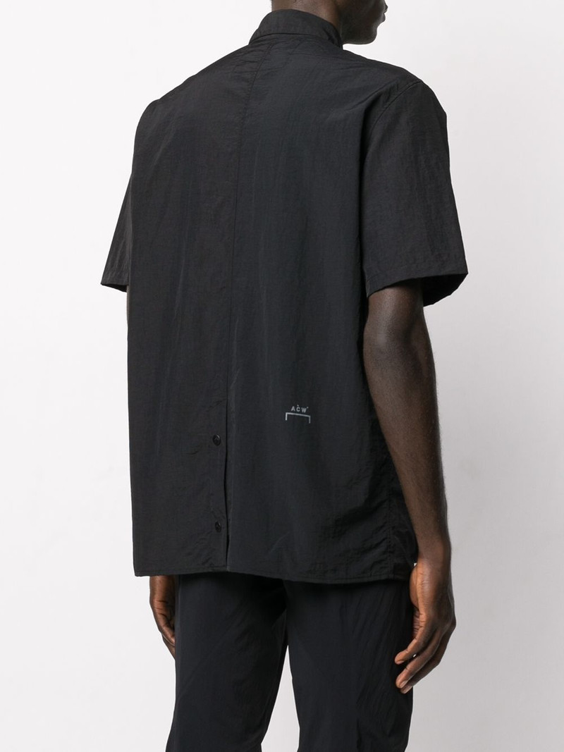 short sleeved snap fastened shirt 4