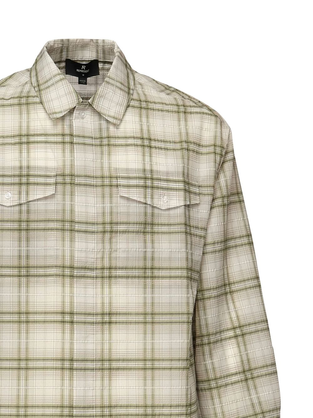 checked pocket shirt - 3