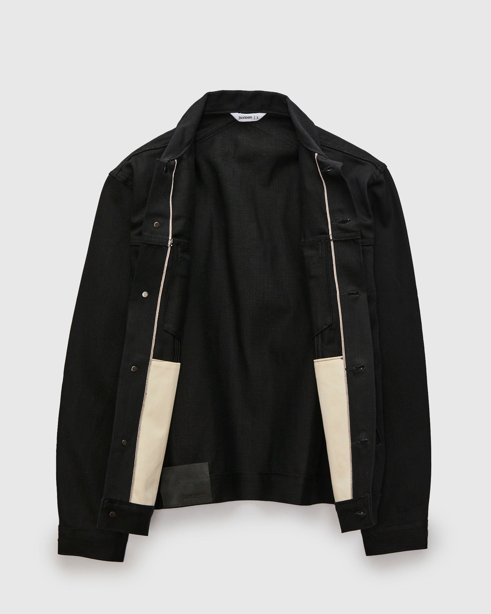 Type 3s Denim Jacket in Double Black - 3