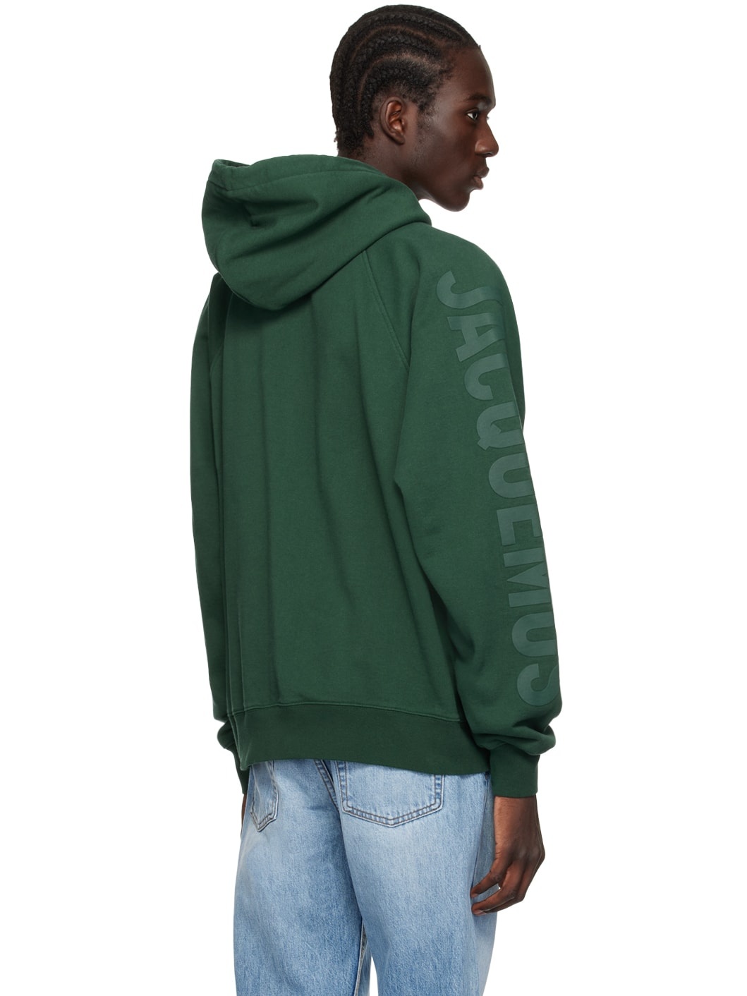 Green 'Le hoodie Typo' Hoodie - 3