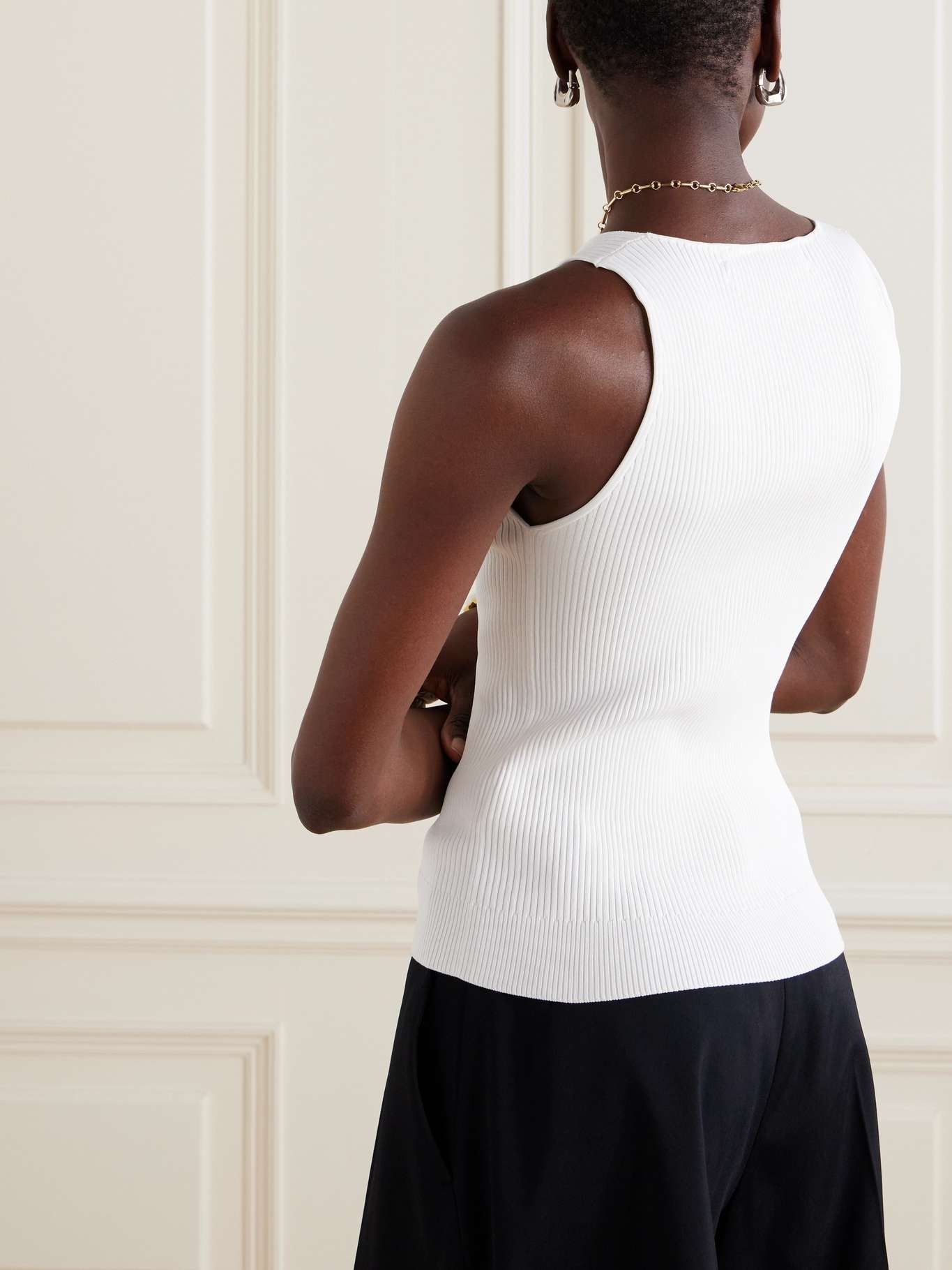 Ribbed jersey tank top - 4