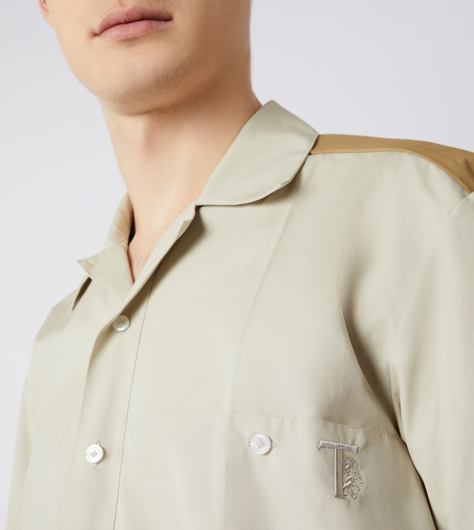 BOWLING COLLAR SHIRT - OFF WHITE - 3