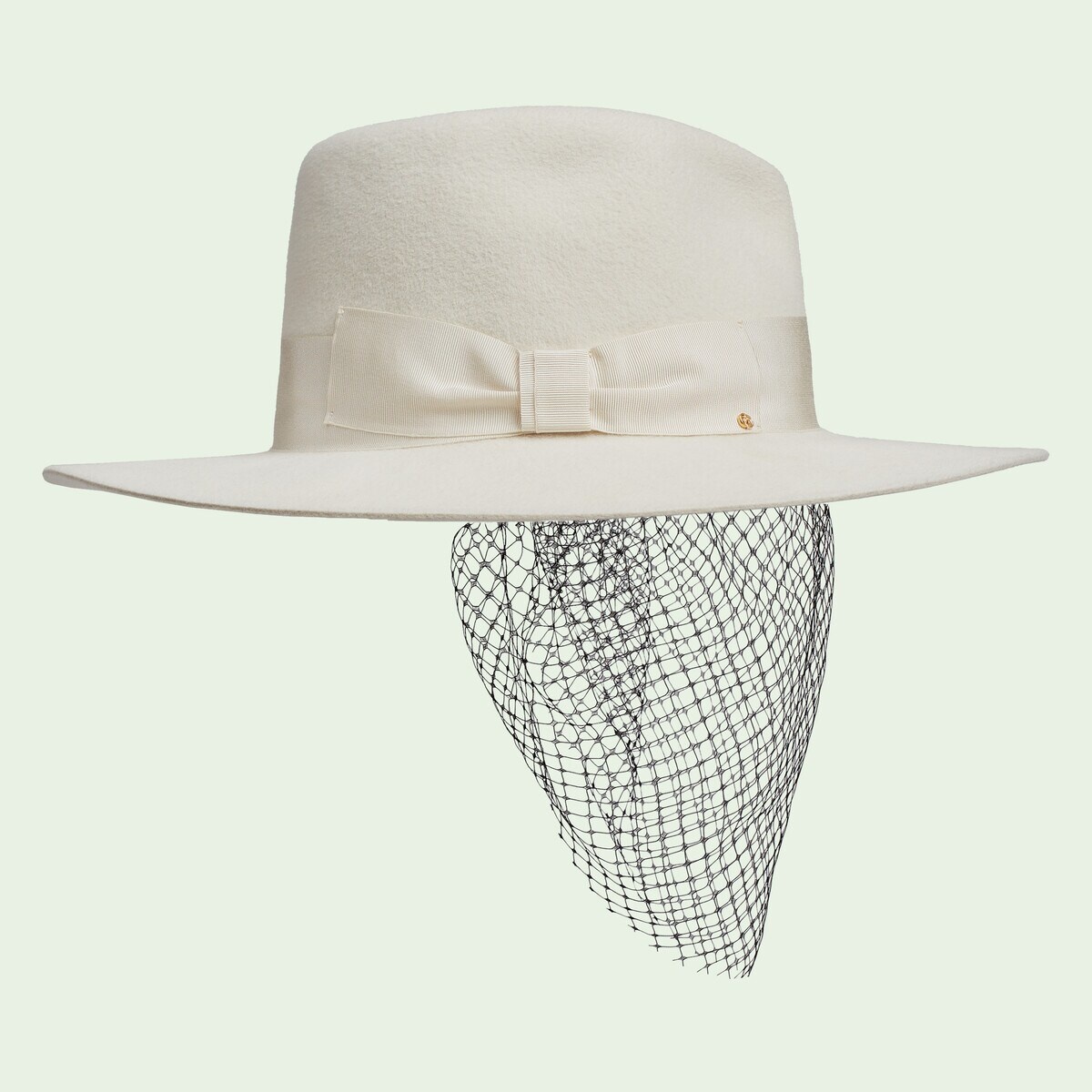 Felt hat with bow - 3