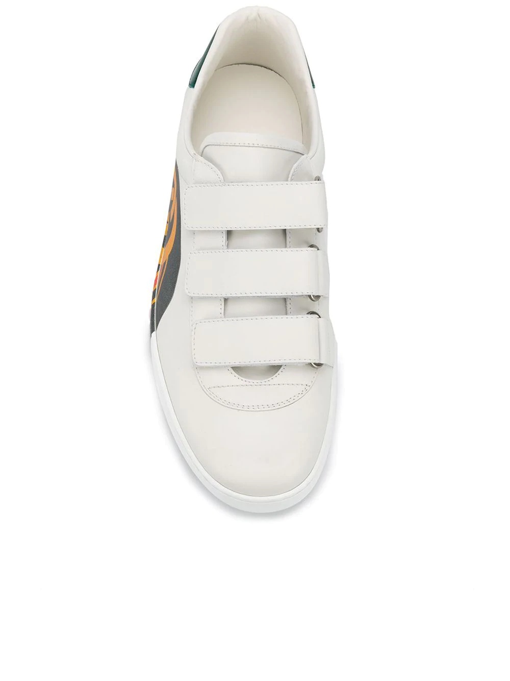 rainbow striped logo sneakers - 4